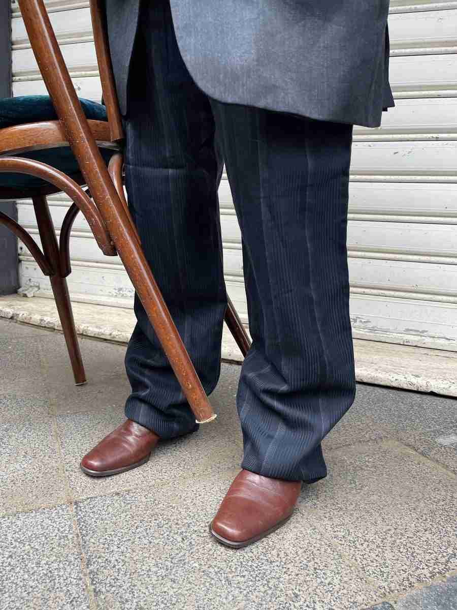 A7894DE8-60B2-4035-BD81-9E616739B2D2 Pantalone gessato vita alta