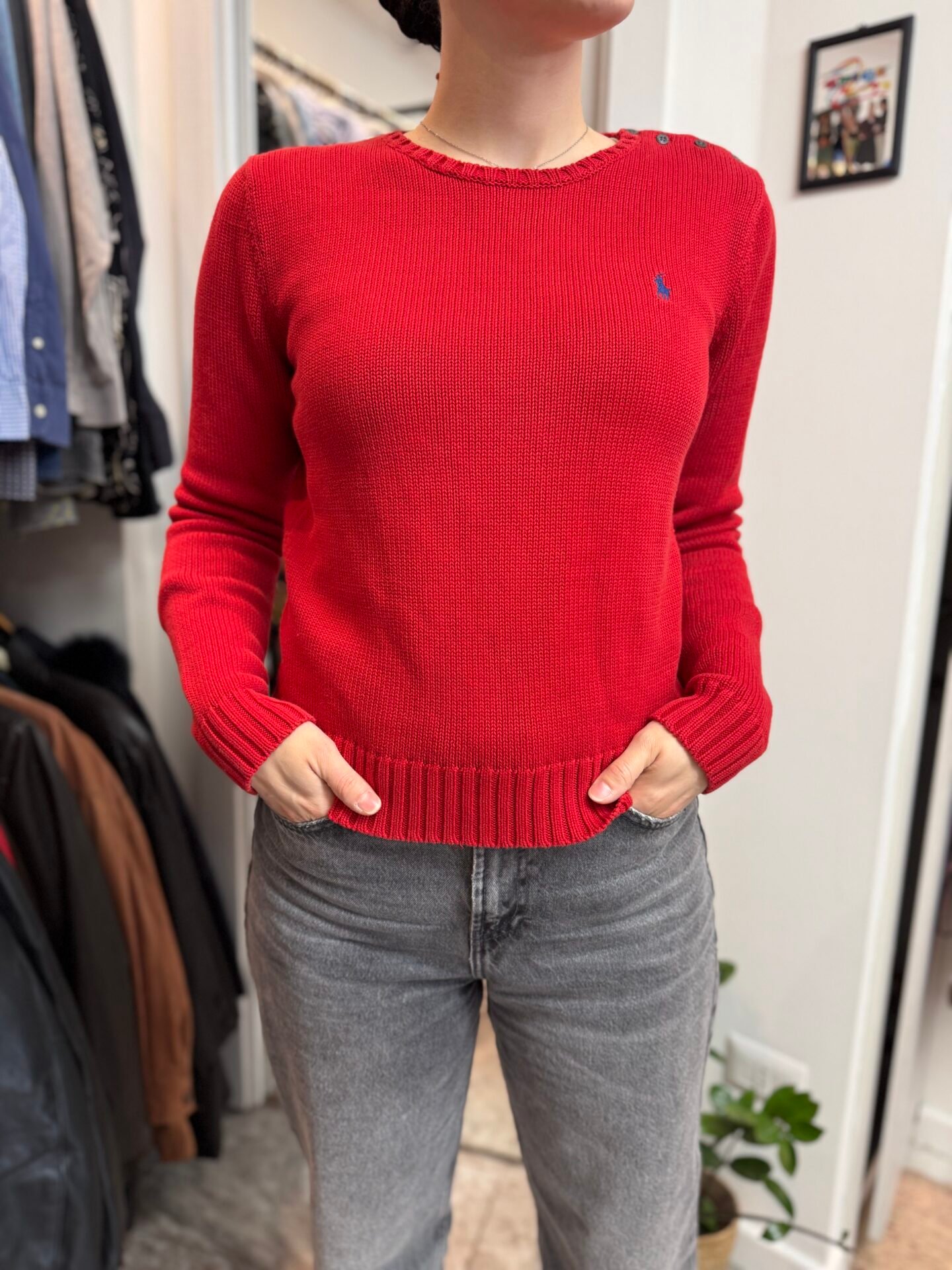 Maglione Rosso Ralph Lauren