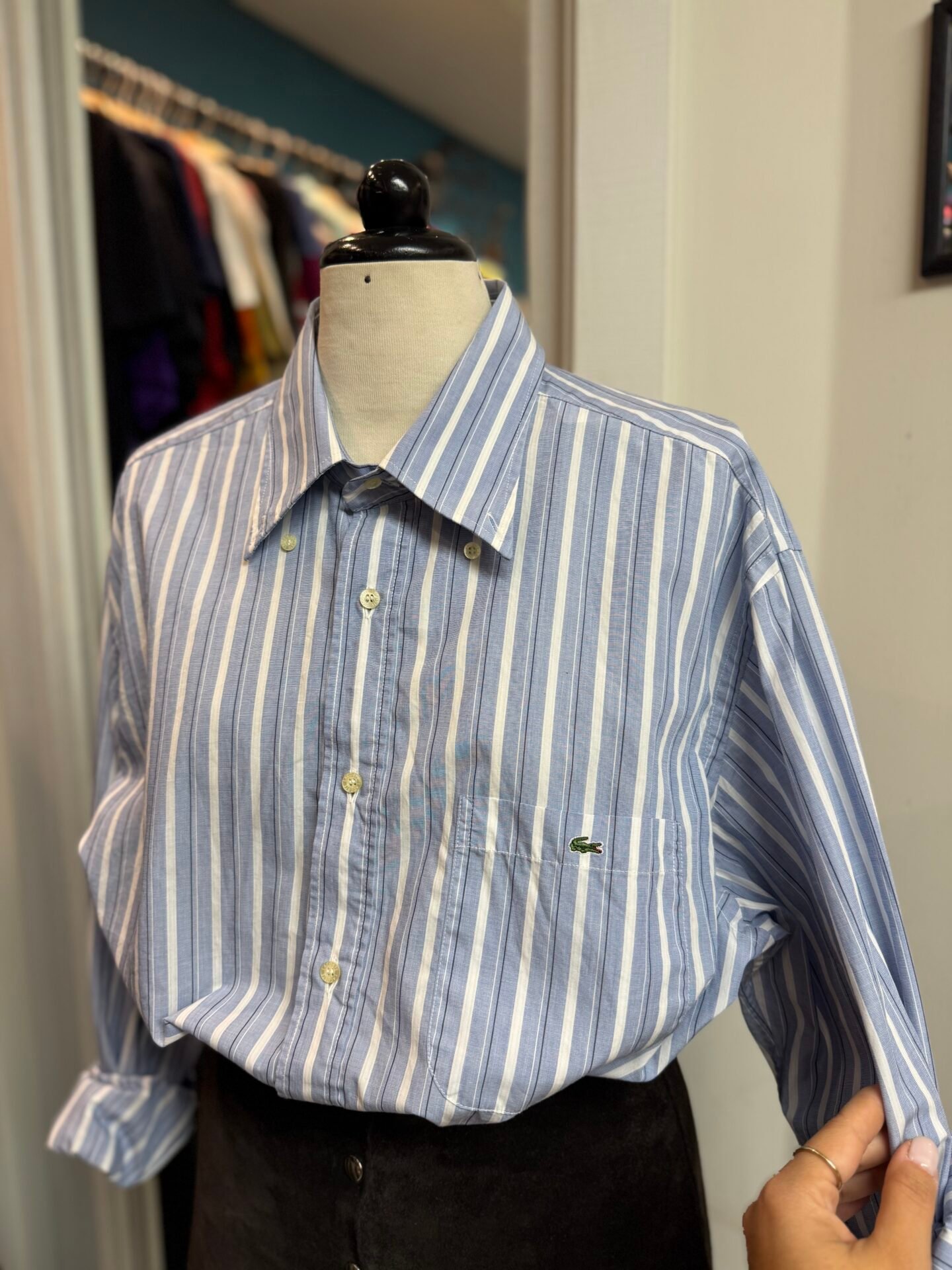 Camicia Lacoste righe