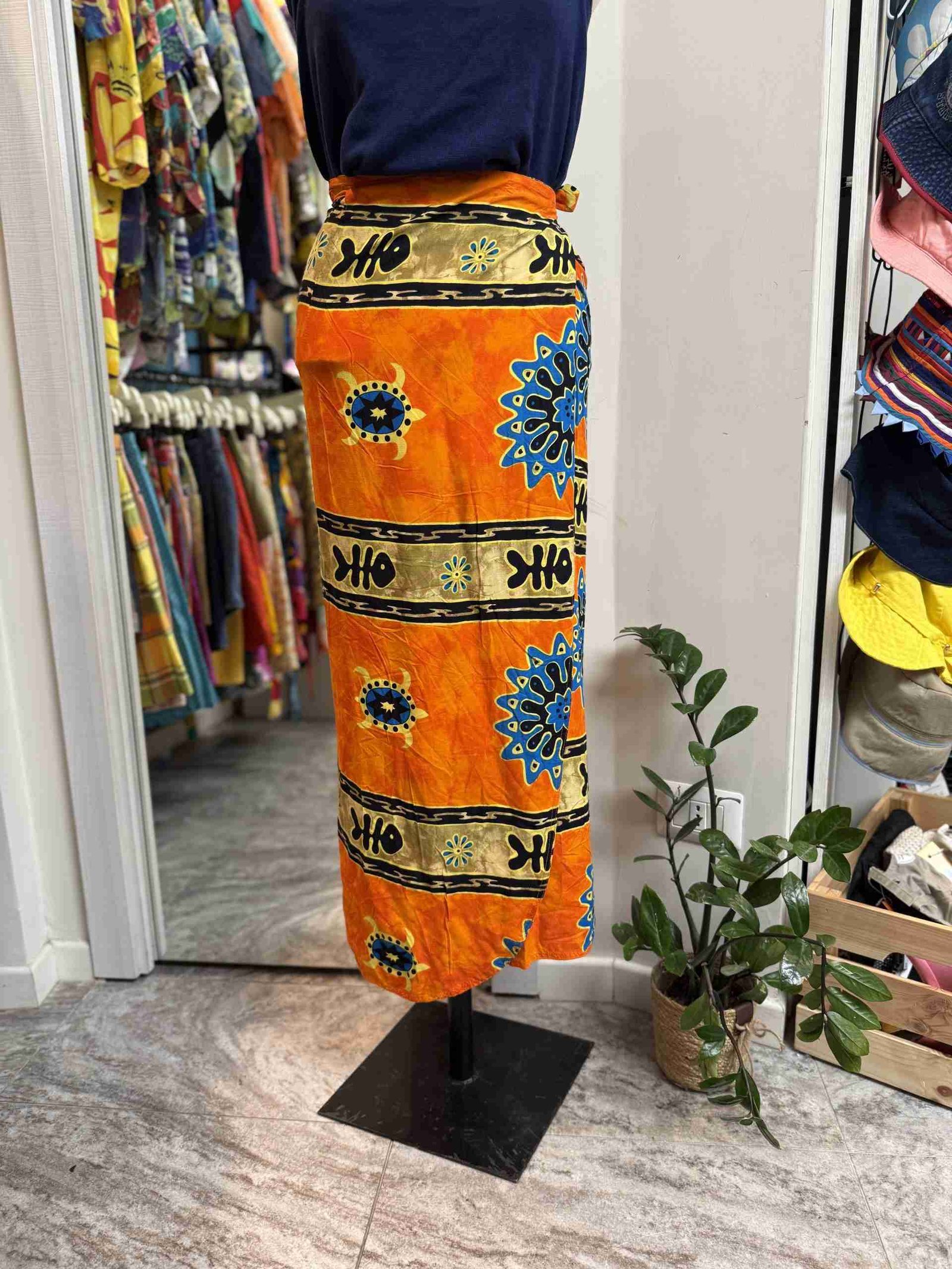 Gonna portafoglio arancione