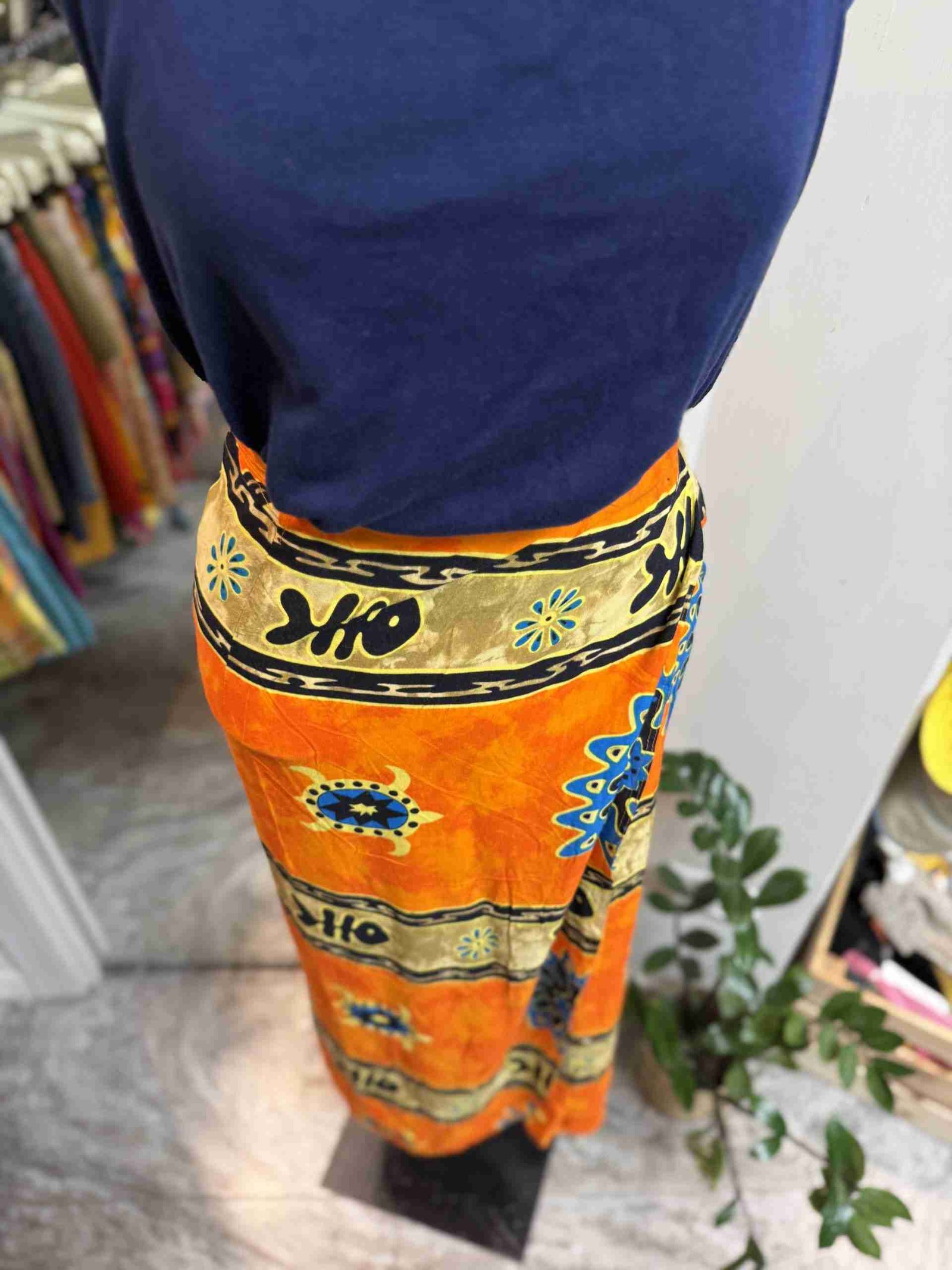 Gonna portafoglio arancione