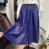 Gonna in pelle blu