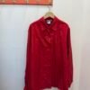 Camicia rossa in seta L/XL