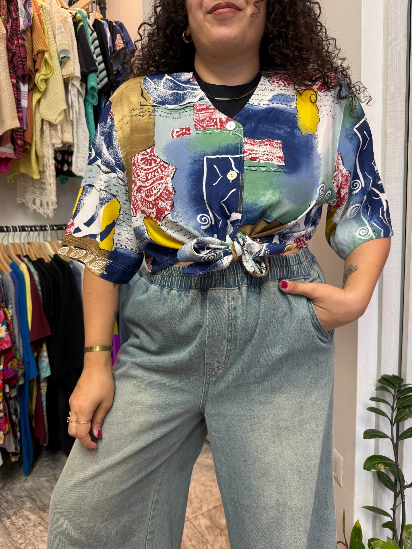 Camicia crop Marechiaro