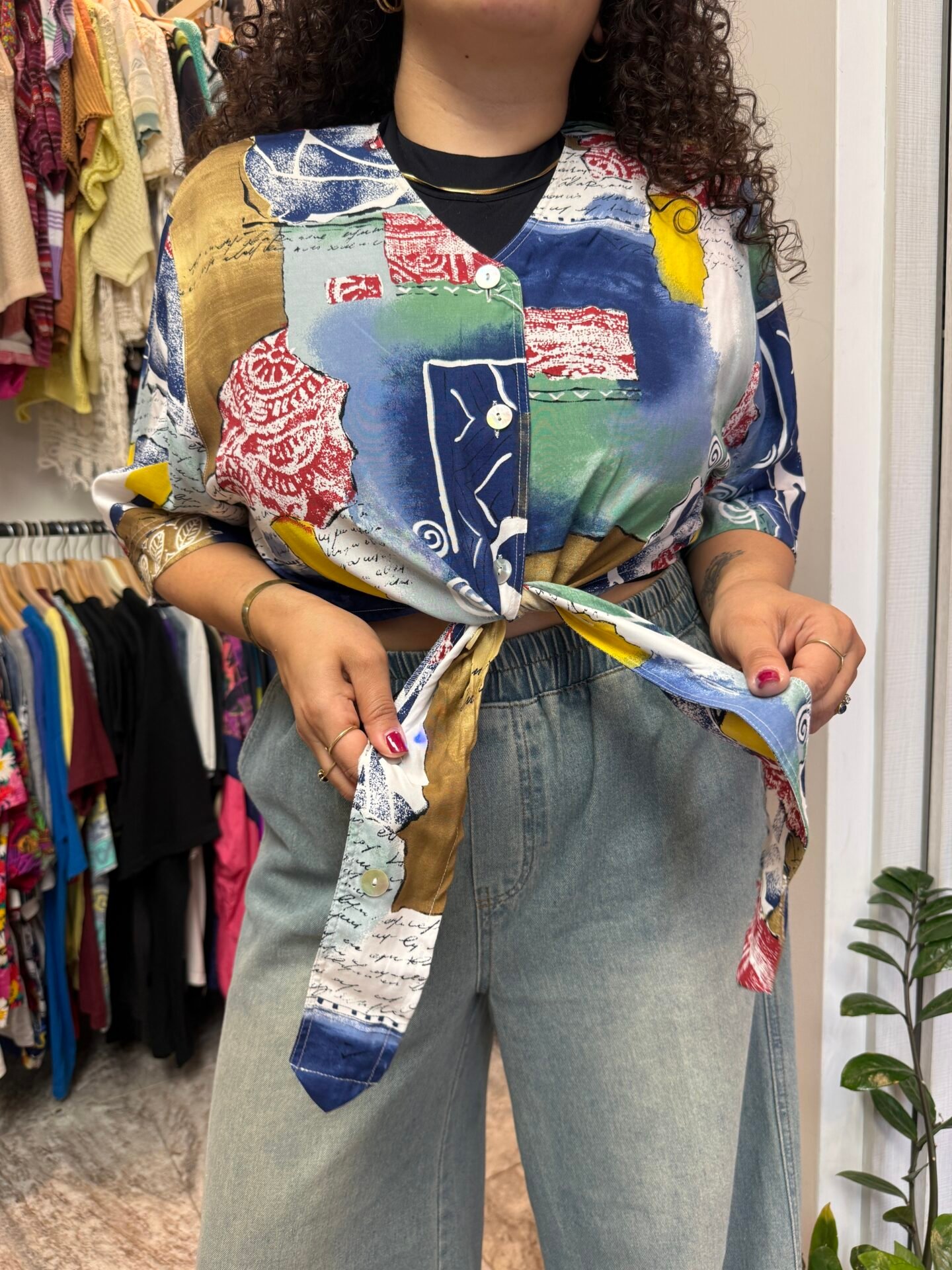 Camicia crop Marechiaro