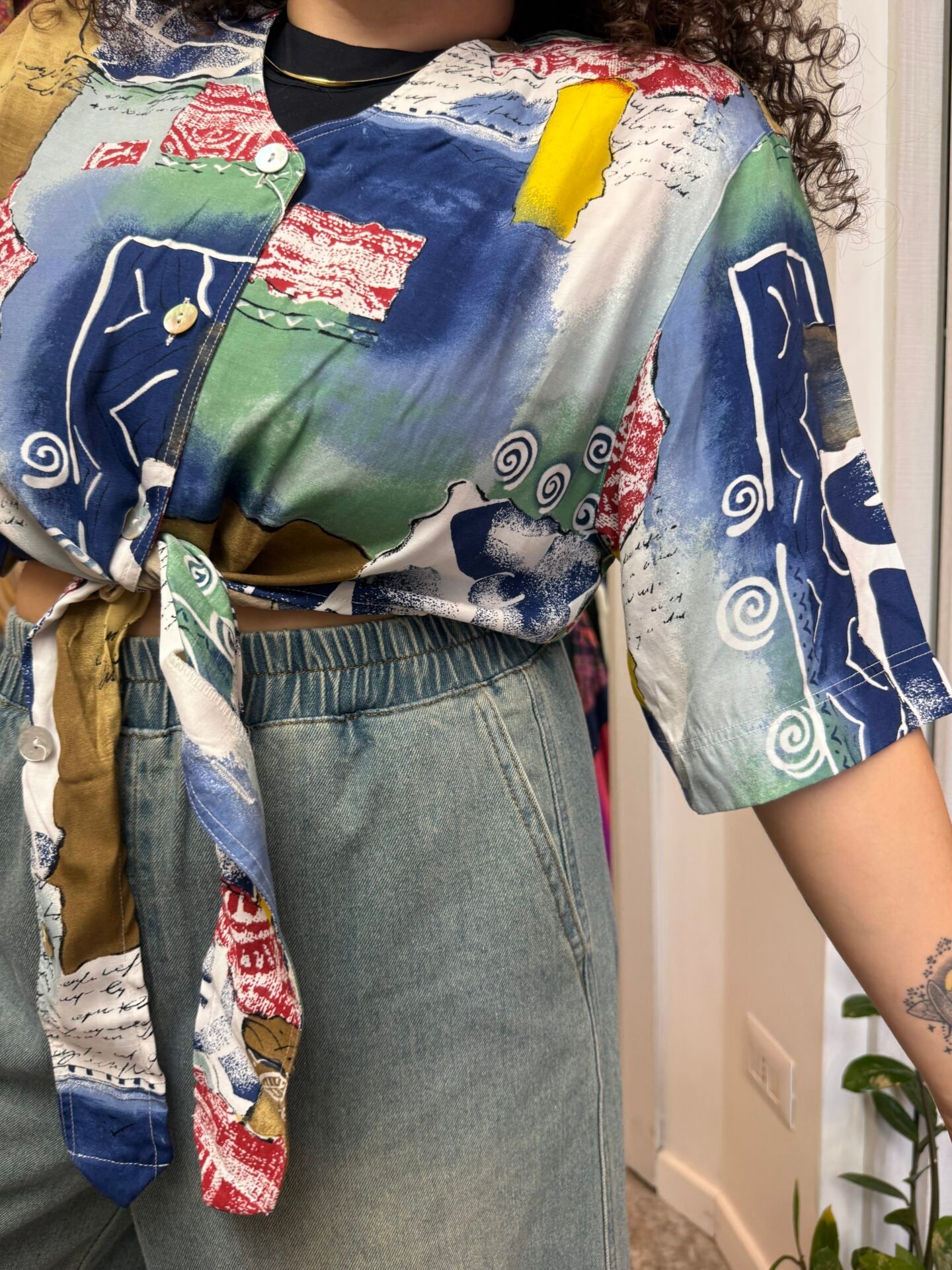 Camicia crop Marechiaro