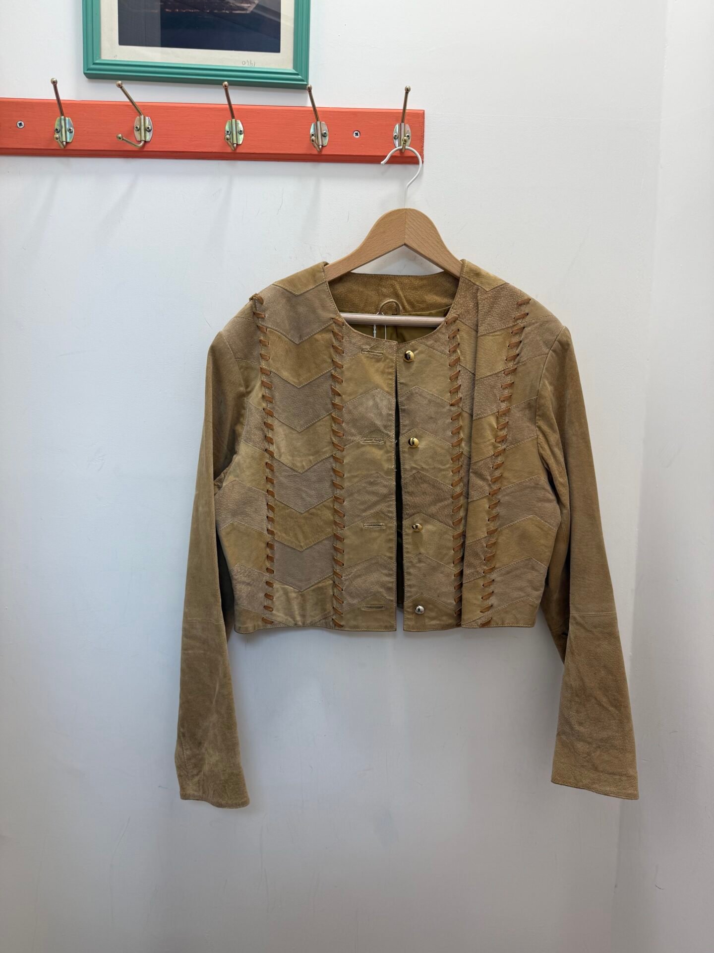 Giacca in pelle crop