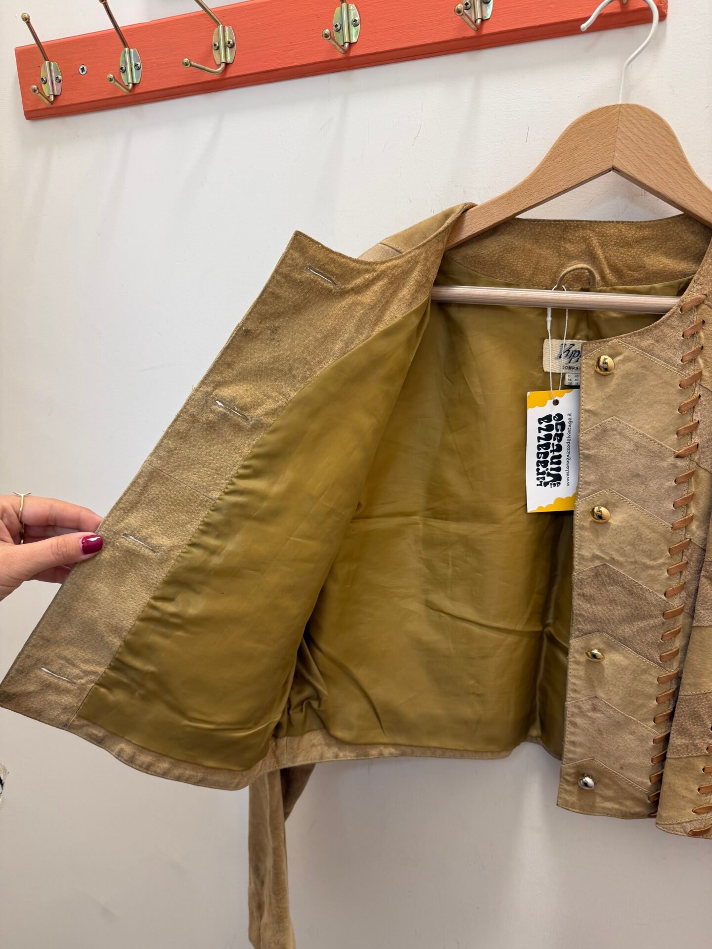 Giacca in pelle crop