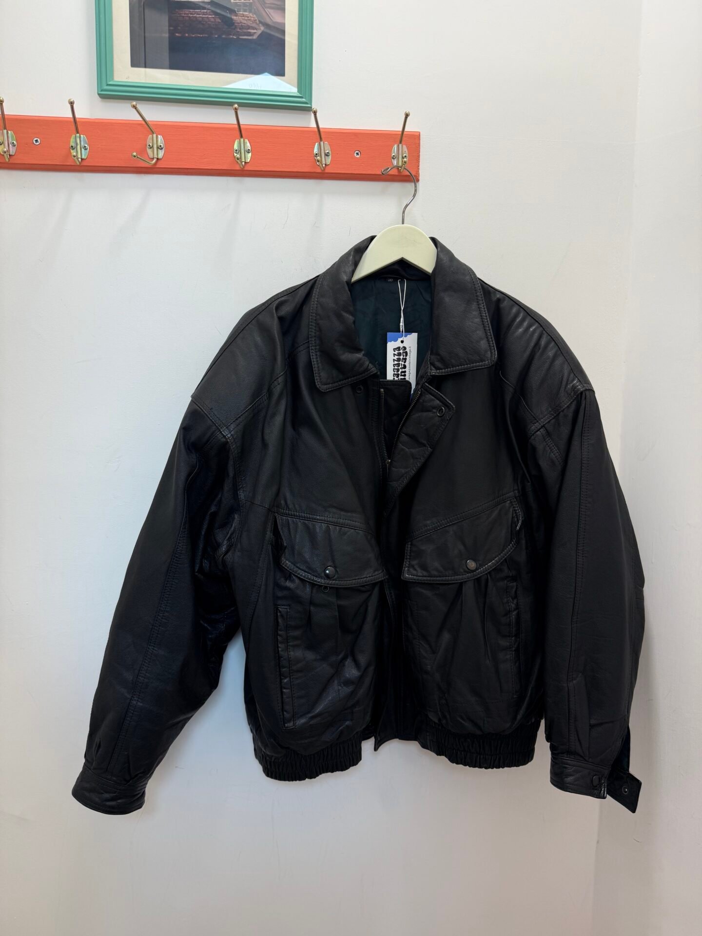 Giacca in pelle nera