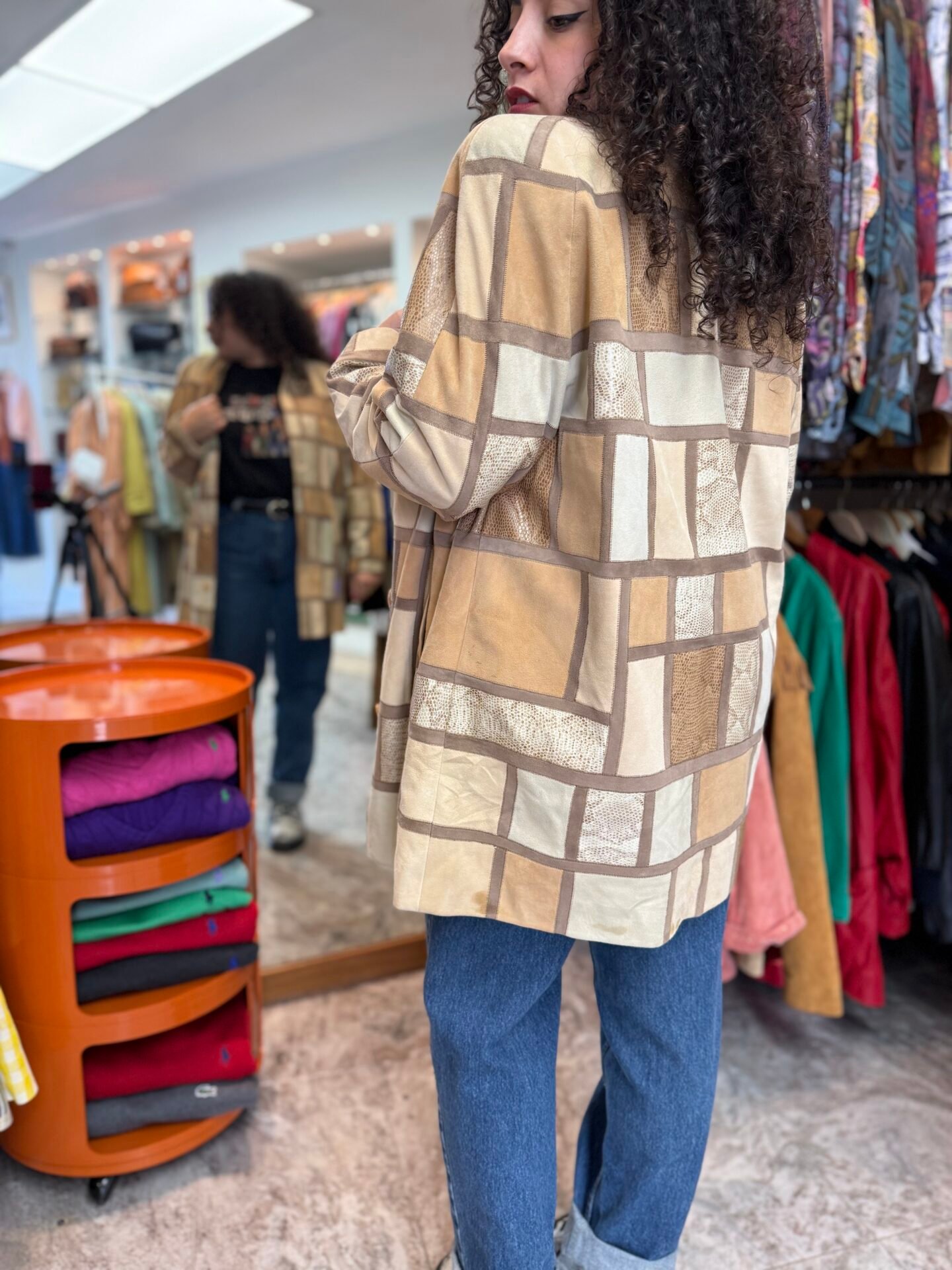 Giacca in pelle anni 70