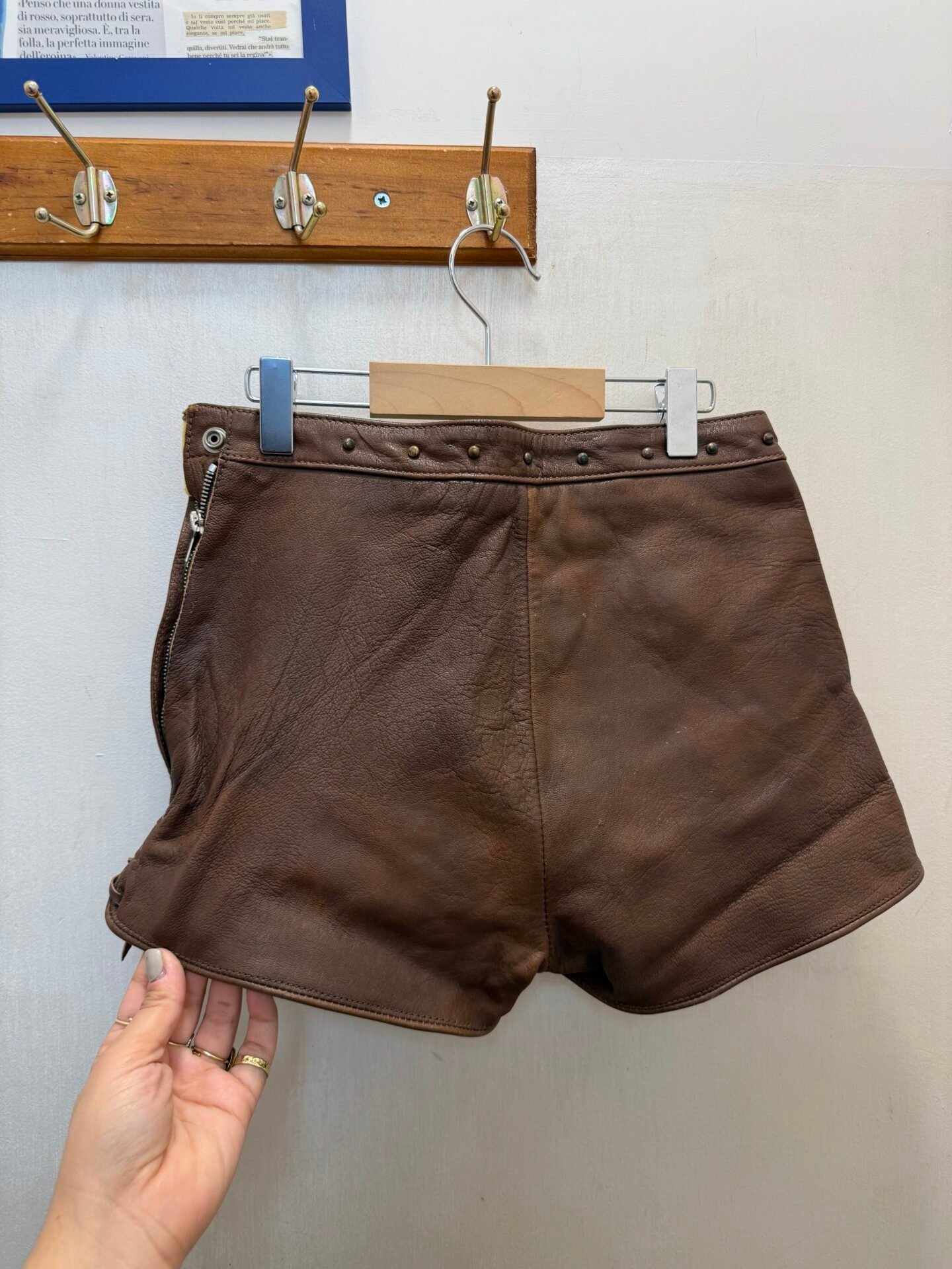 Bermuda pelle 6/7 anni