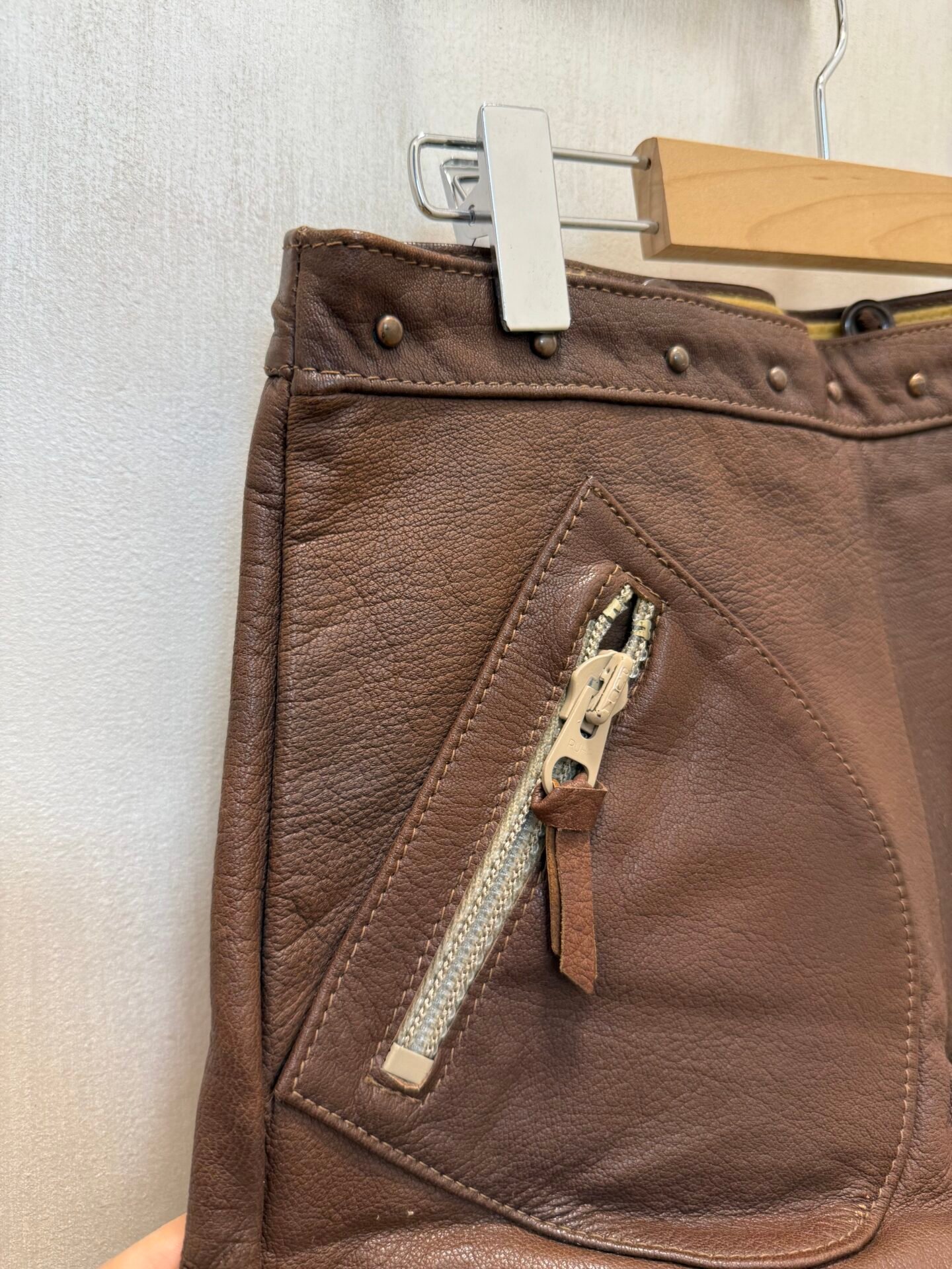 Bermuda pelle 6/7 anni