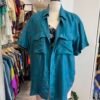 Camicia in seta ottanio