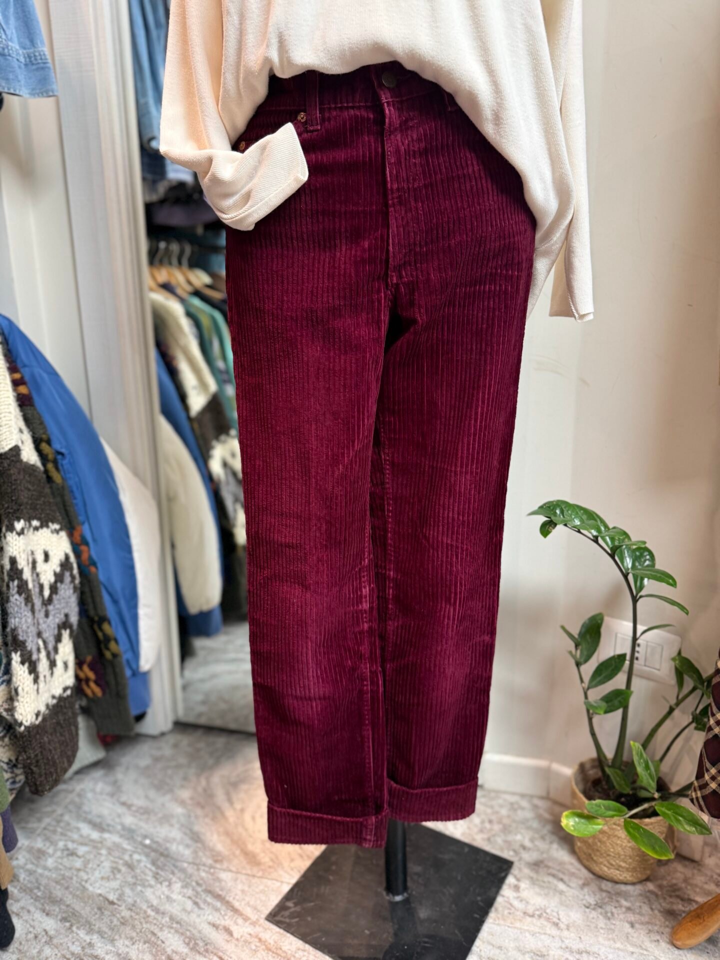 Levis 631 velluto bordeaux