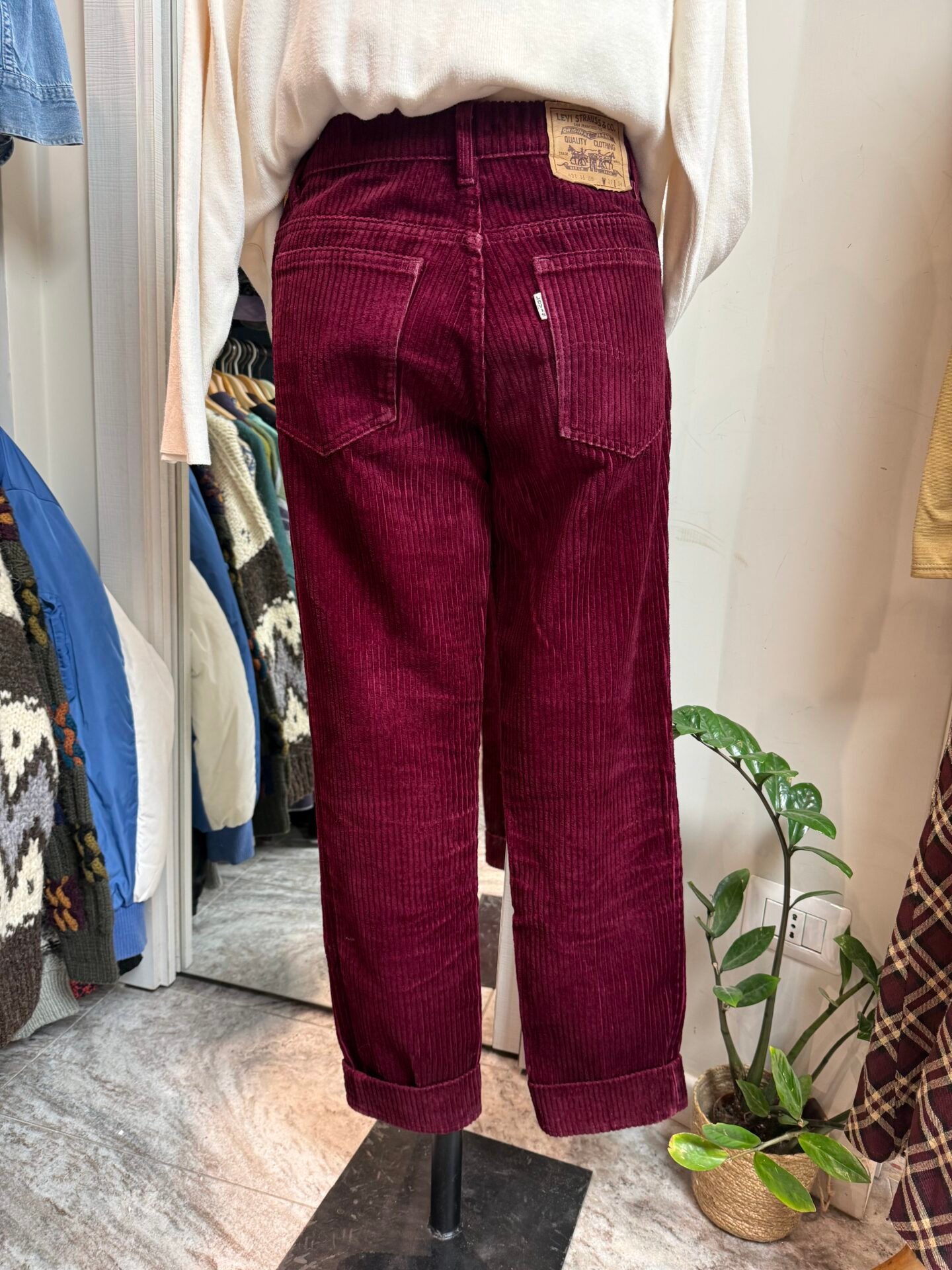 Levis 631 velluto bordeaux