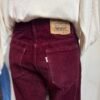 Levis 631 velluto bordeaux