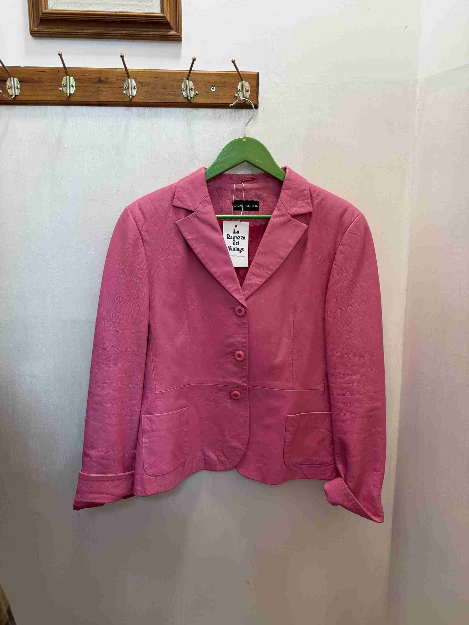 IMG_1877 Giacca in pelle rosa