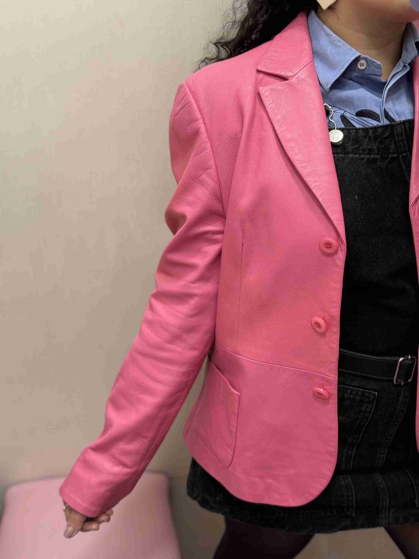 IMG_1917 Giacca in pelle rosa