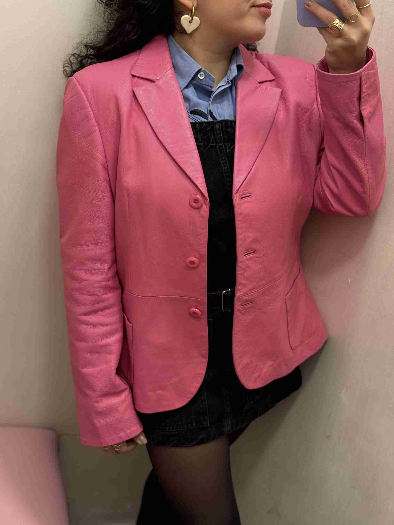 IMG_1920 Giacca in pelle rosa