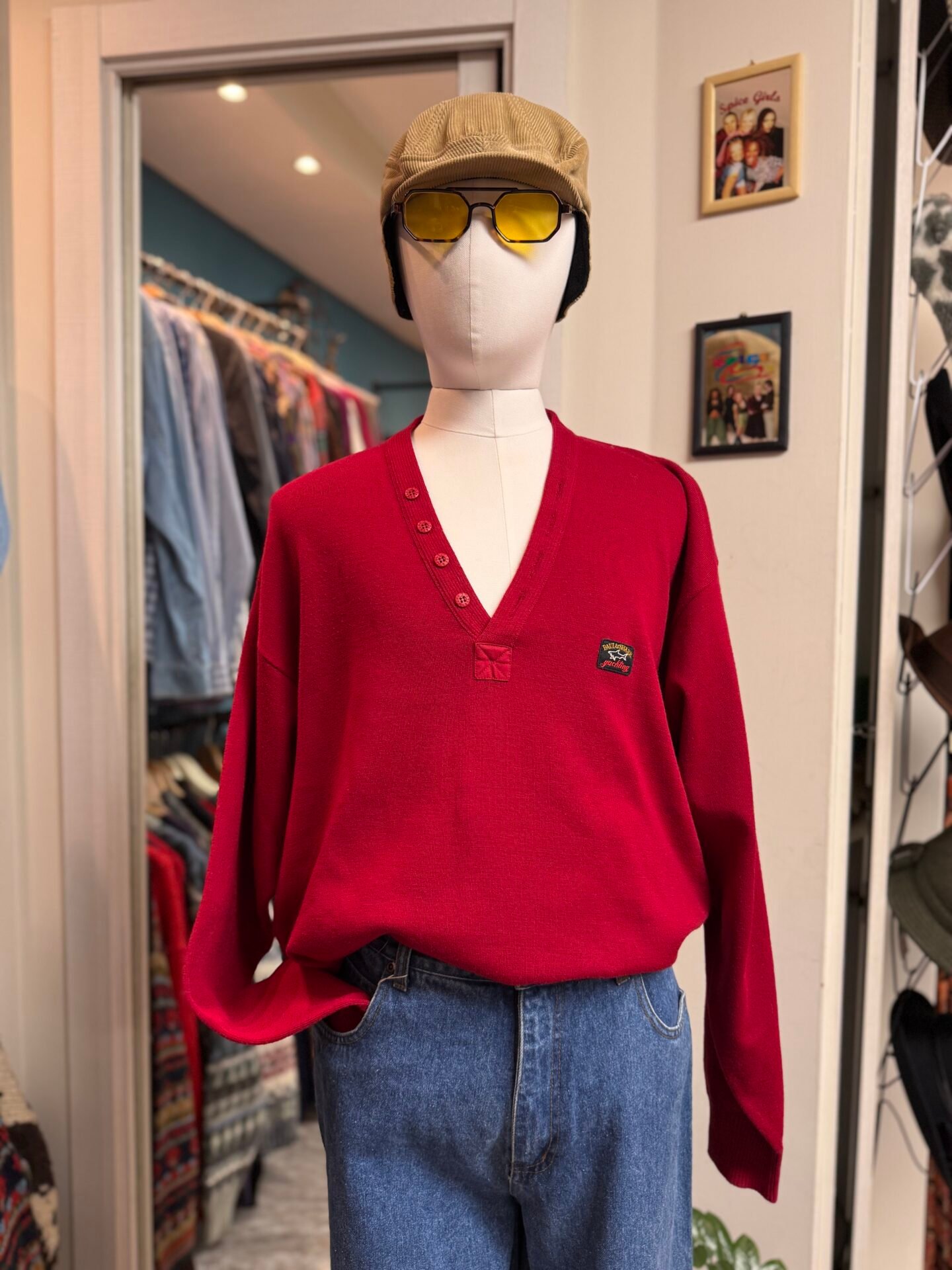 Maglione Paul & Shark rosso XXL