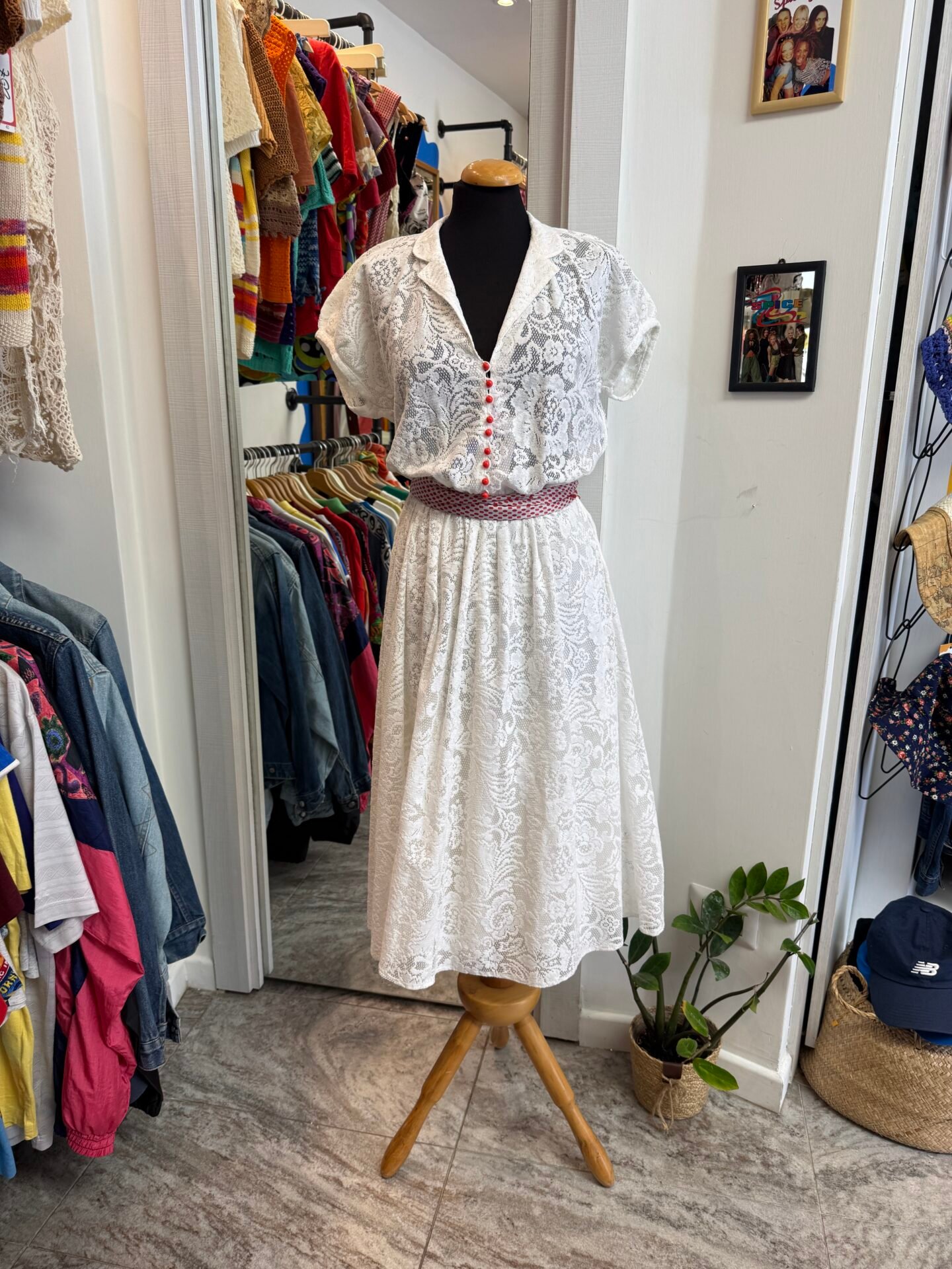 Vestito bianco pizzo