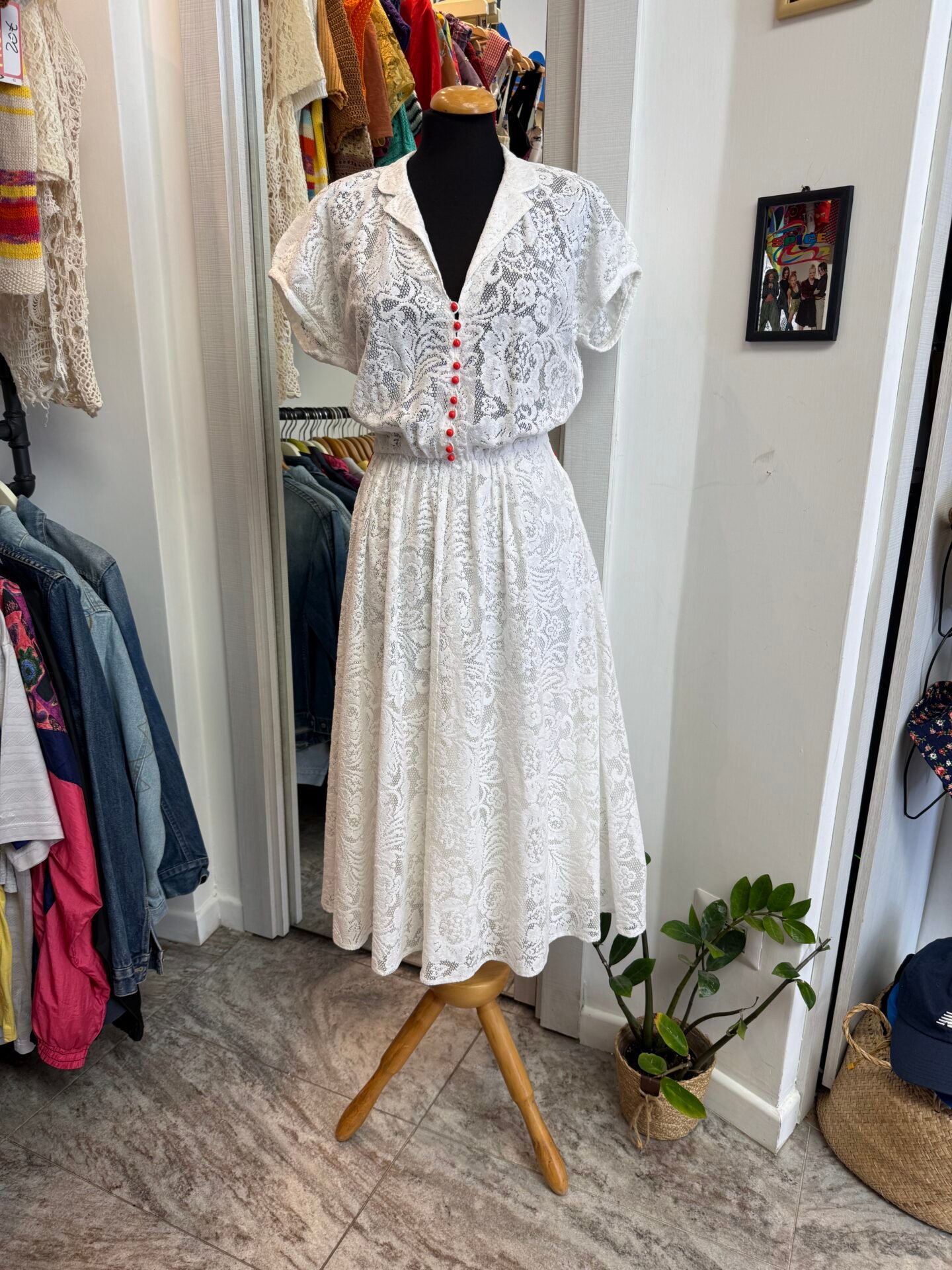Vestito bianco pizzo