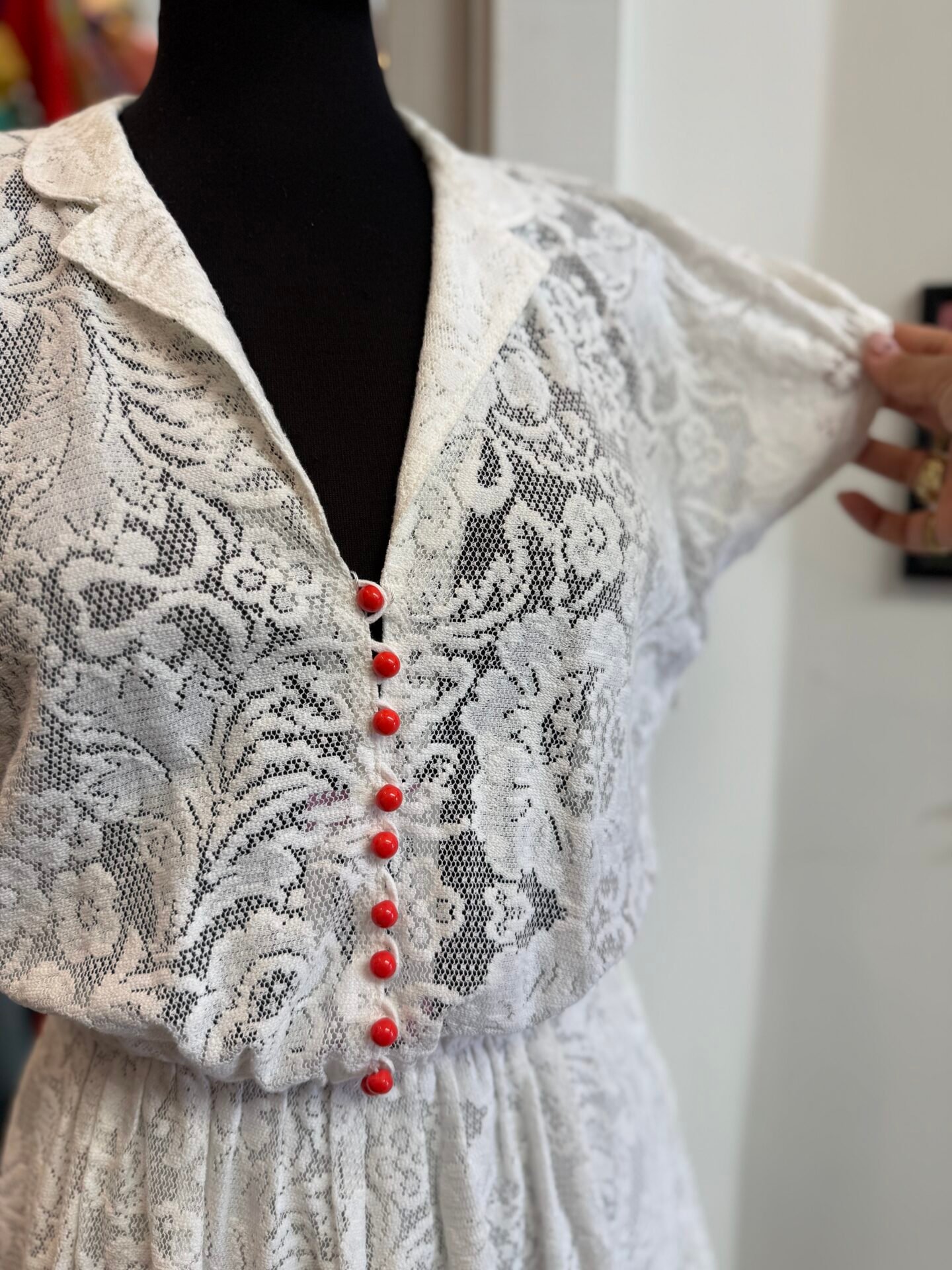 Vestito bianco pizzo
