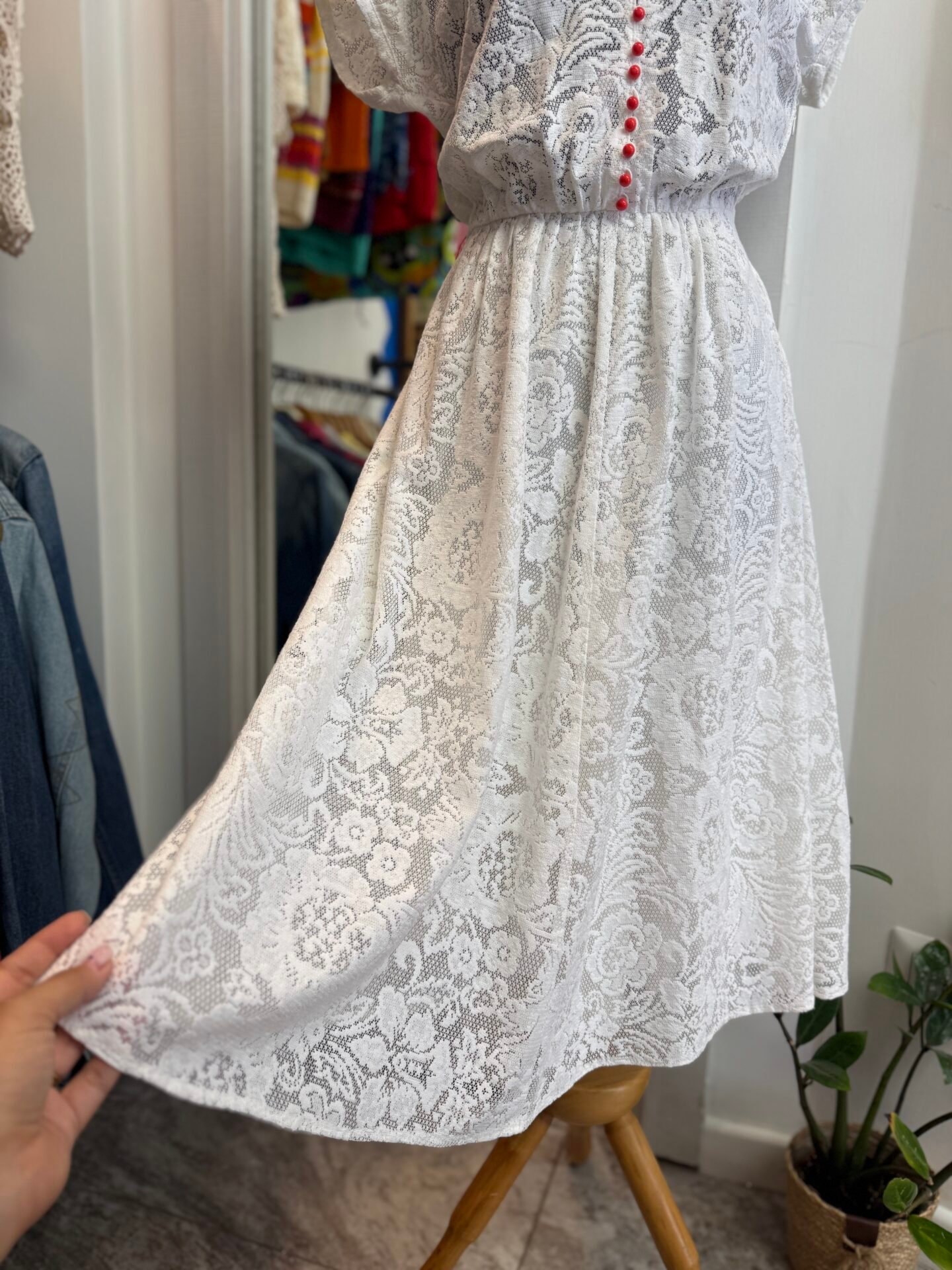 Vestito bianco pizzo