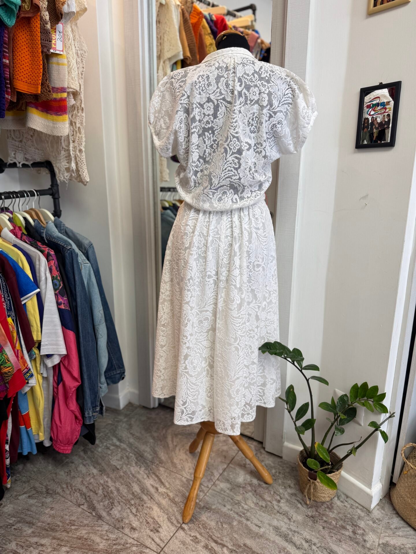 Vestito bianco pizzo