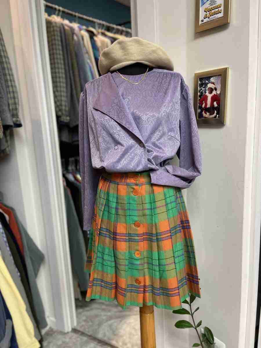 IMG_2914 Gonna tartan arancione