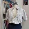 Camicia upcycled Ralph Lauren + scrunchies