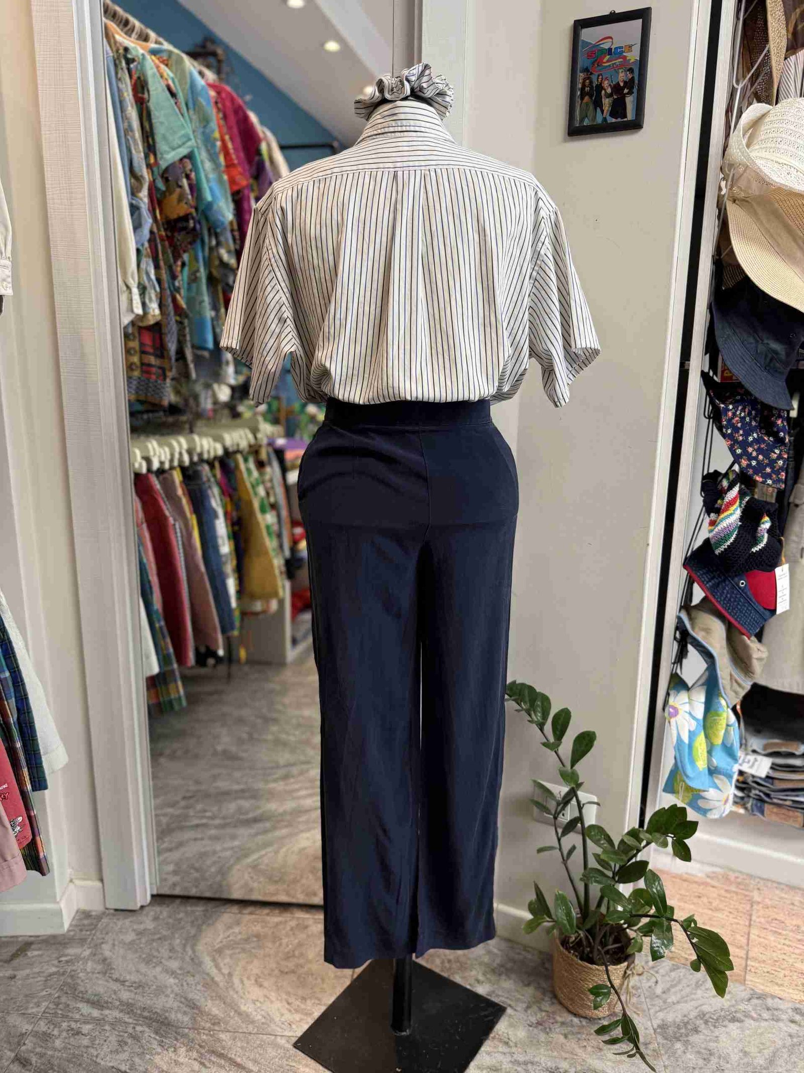 Camicia upcycled Ralph Lauren + scrunchies