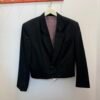 Blazer nero crop