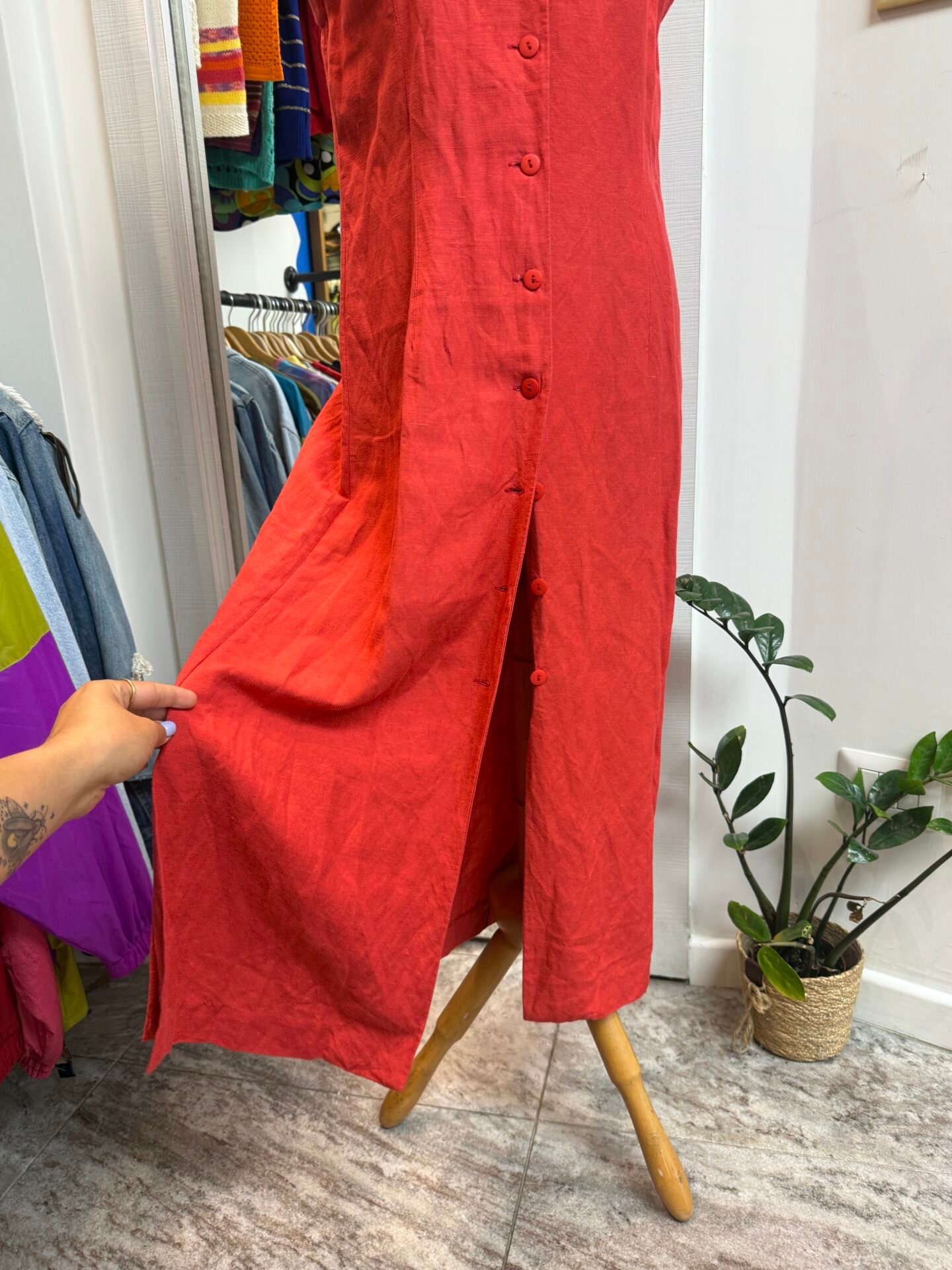 IMG_3479 Vestito lino rosso