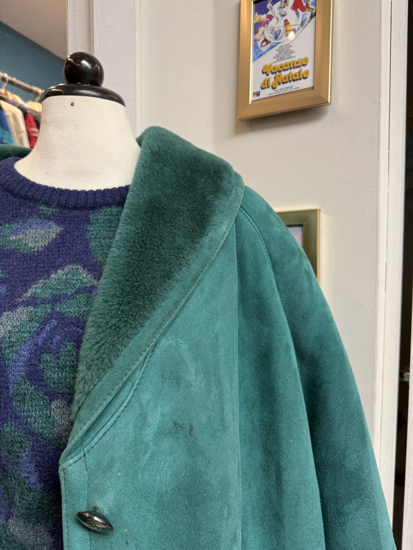 Montone shearling verde