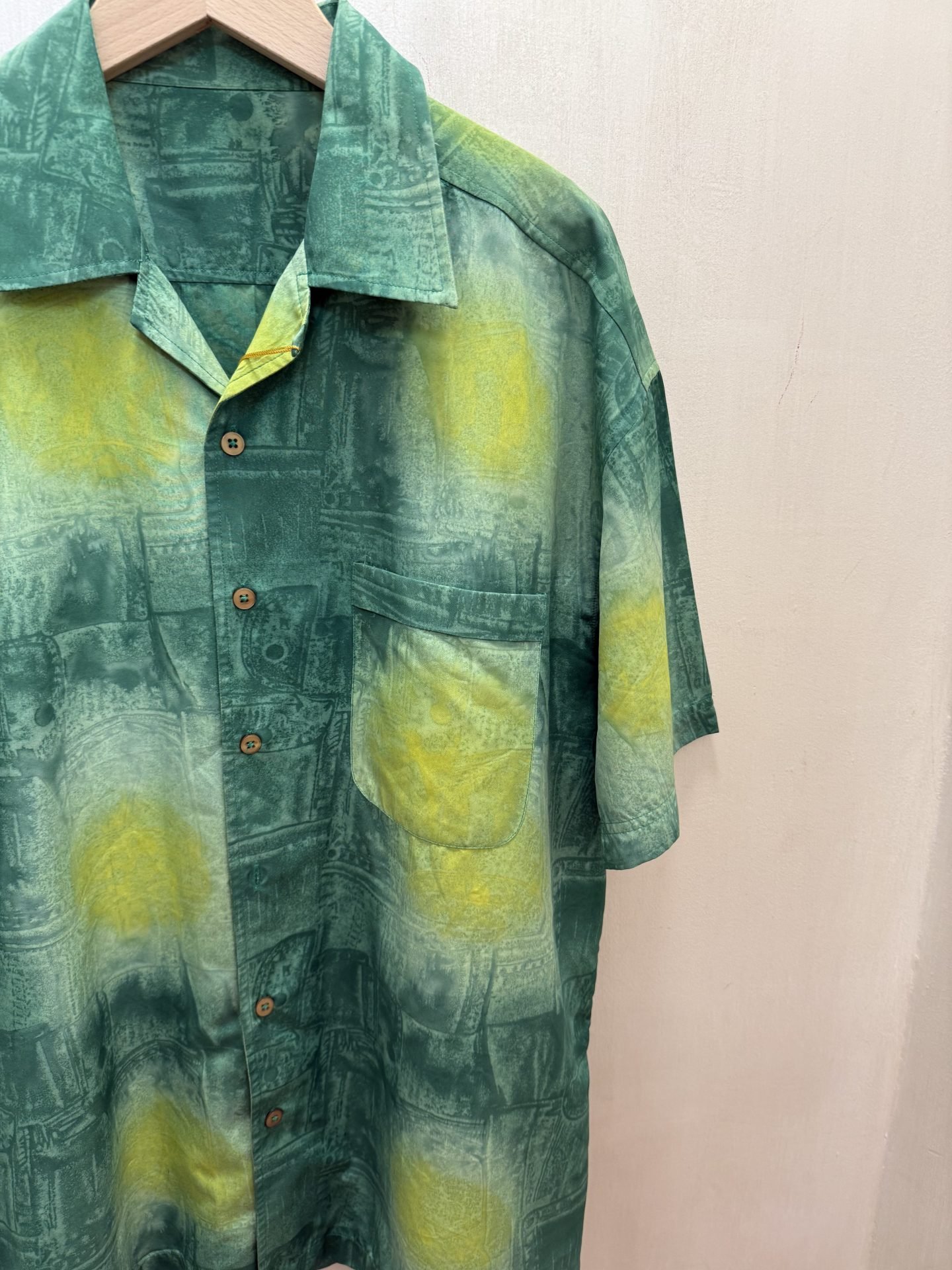 Camicia fantasia verde