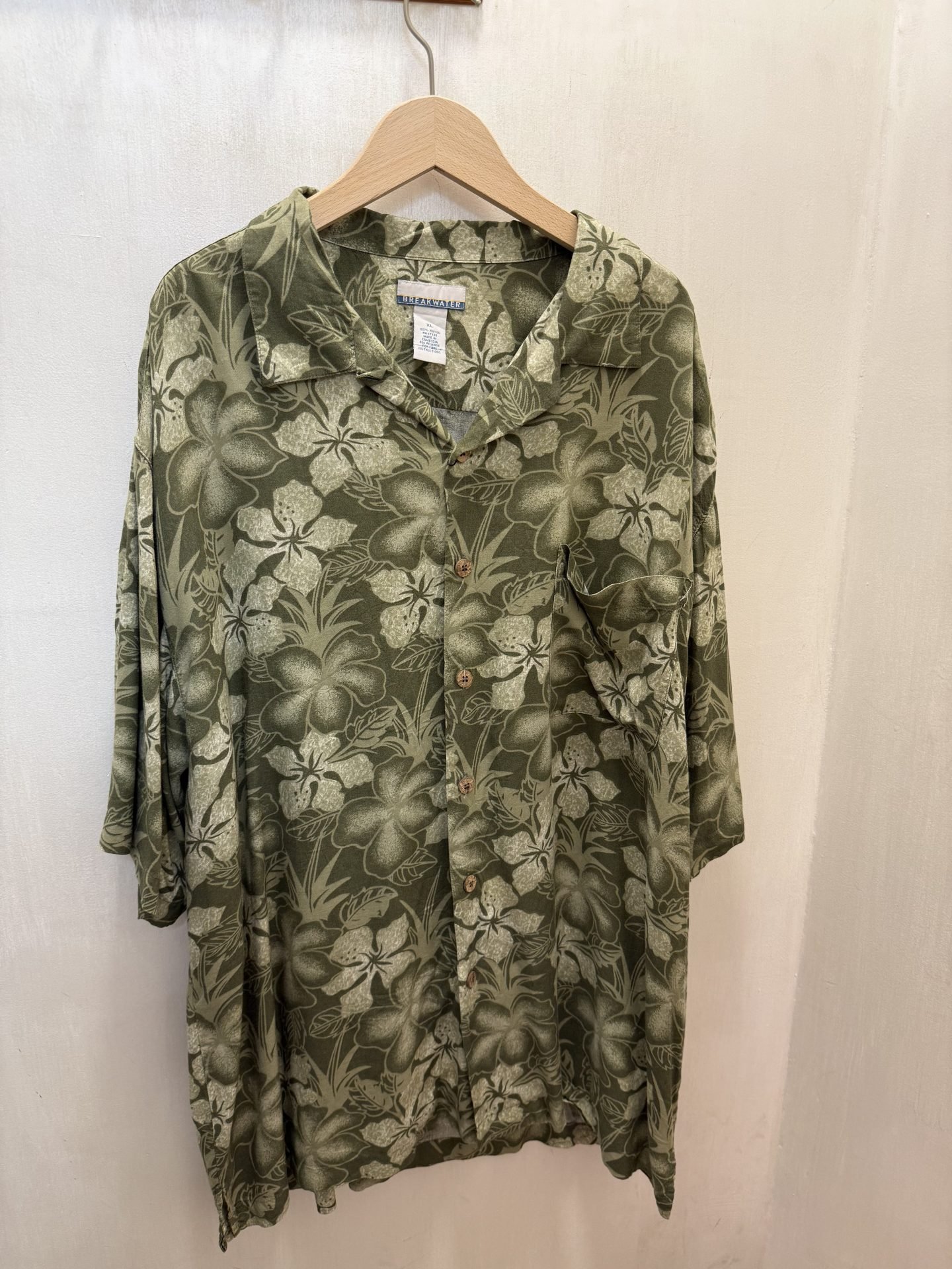 Camicia hawaiana verde