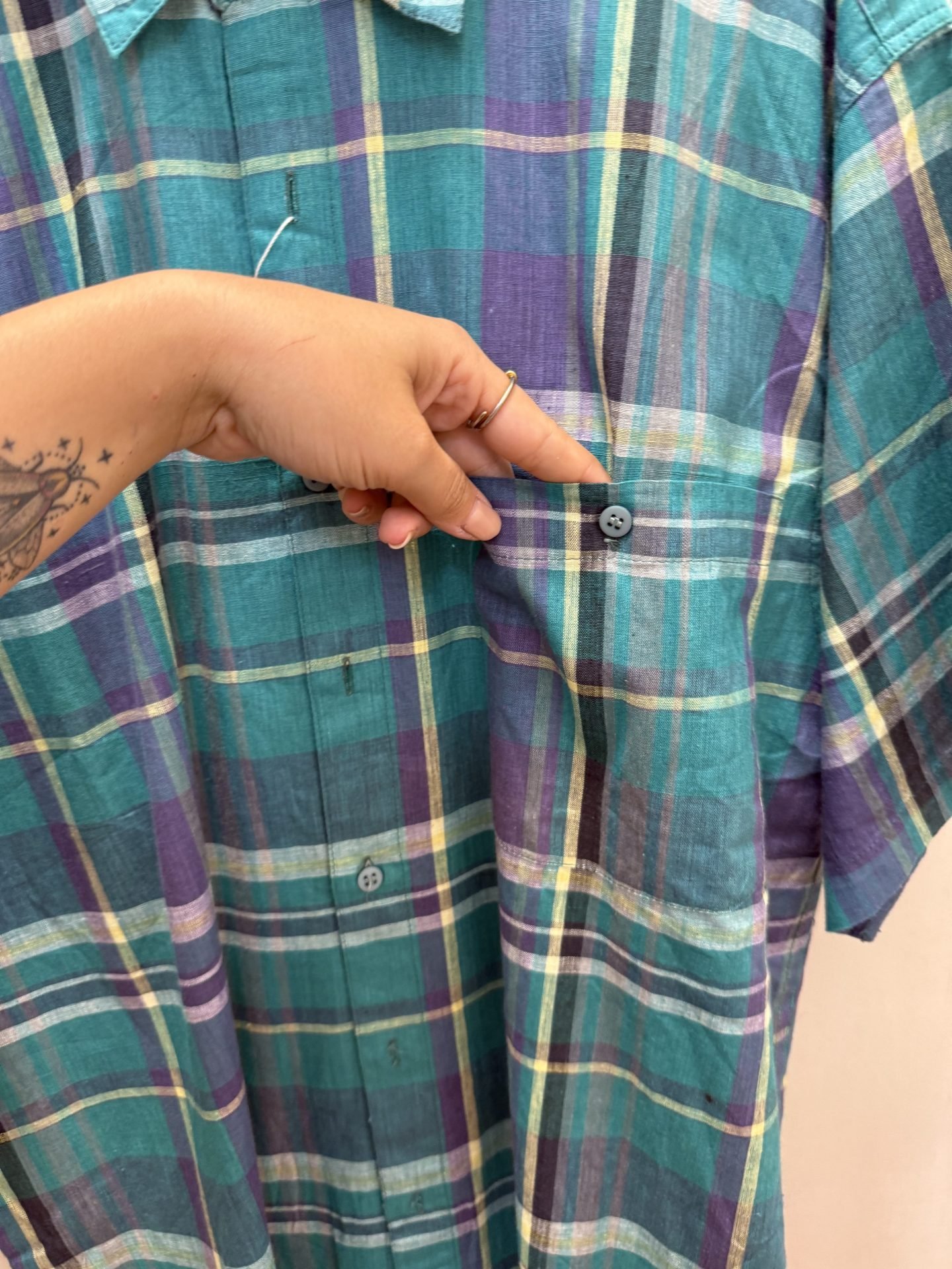 Camicia tartan verde