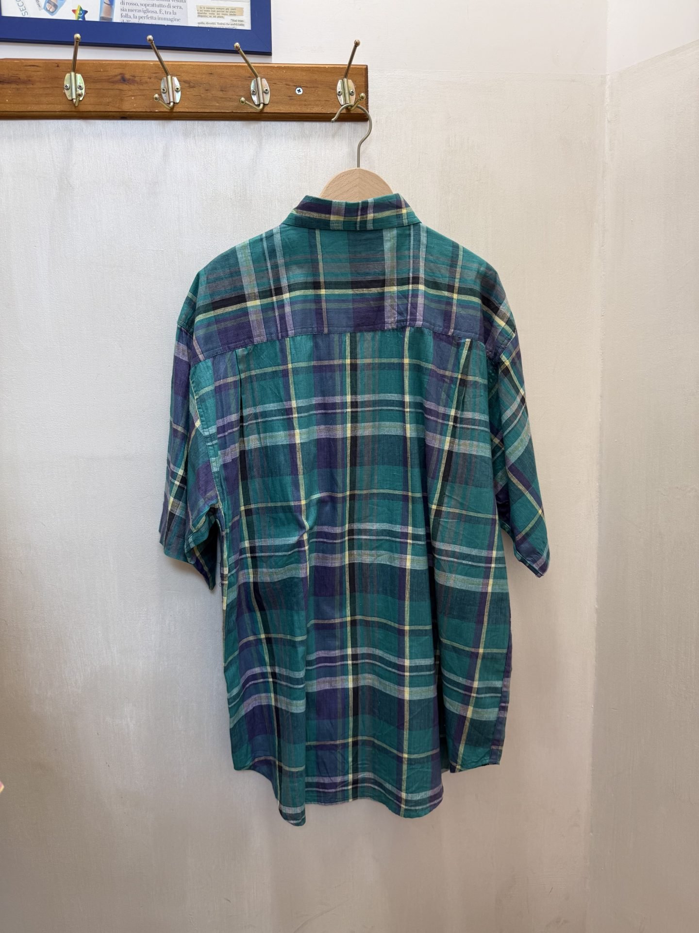 Camicia tartan verde