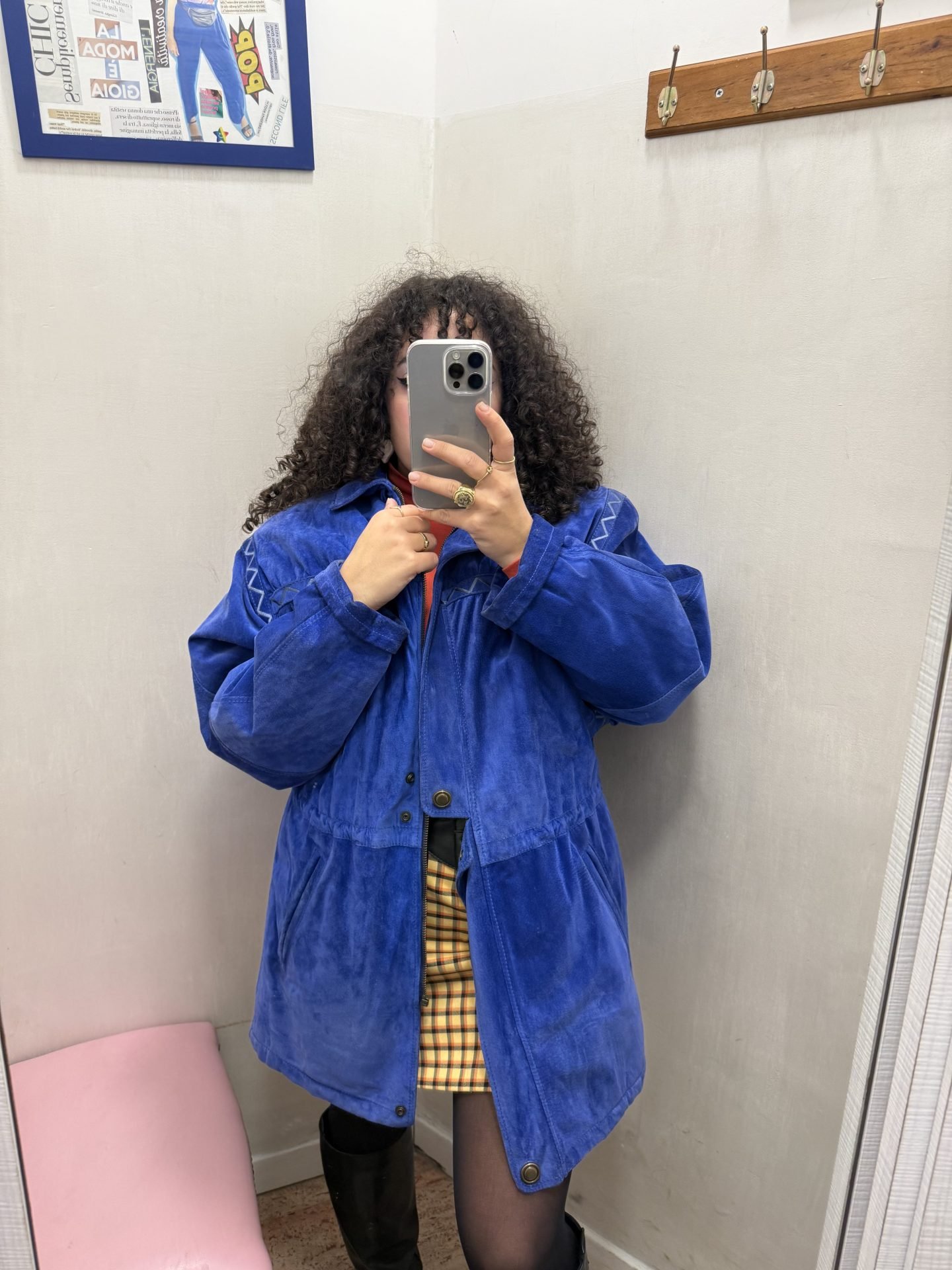 IMG_3899 Giacca in pelle blu elettrico