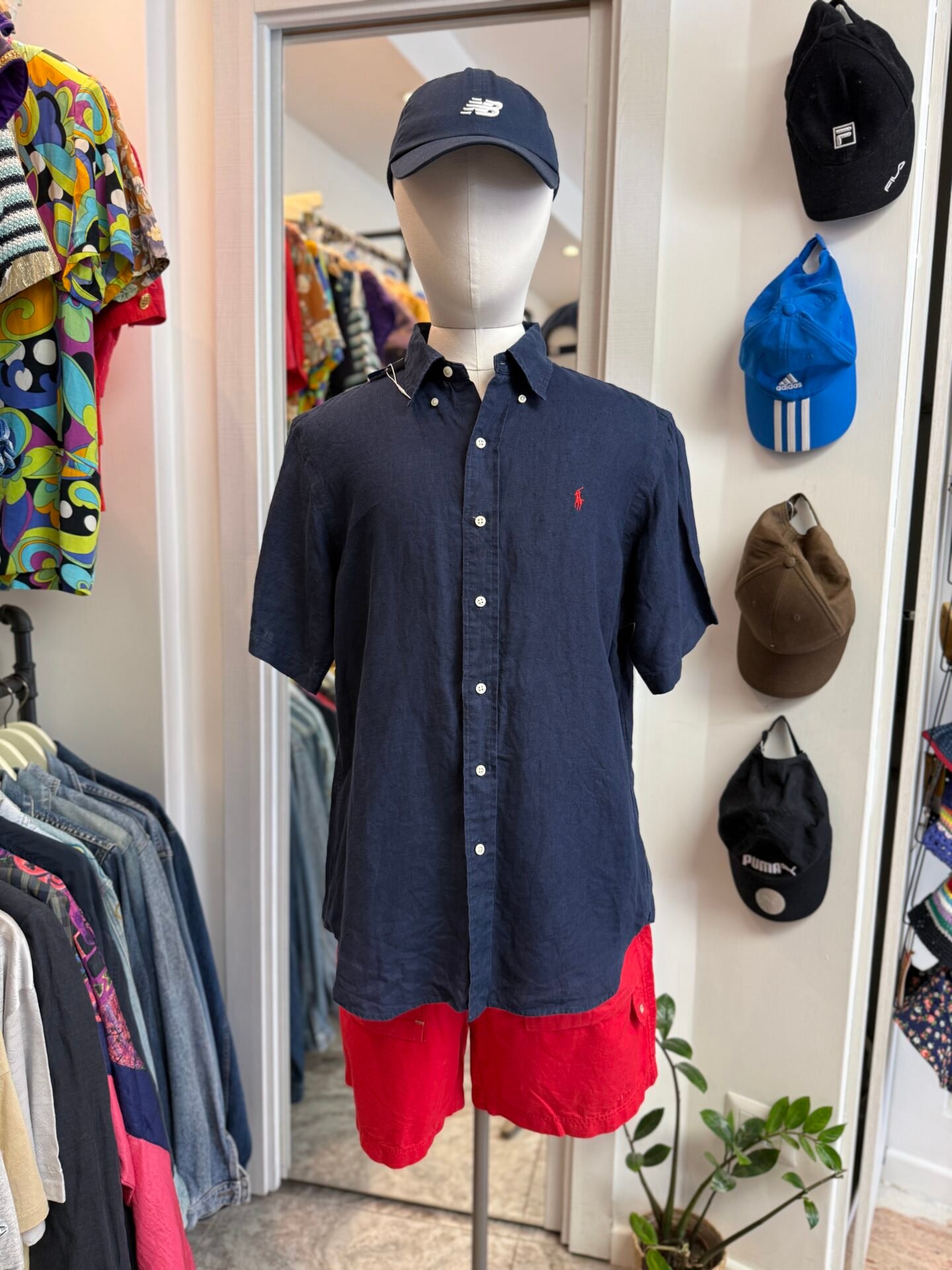 IMG_4010 Camicia Lino Ralph Lauren blu M