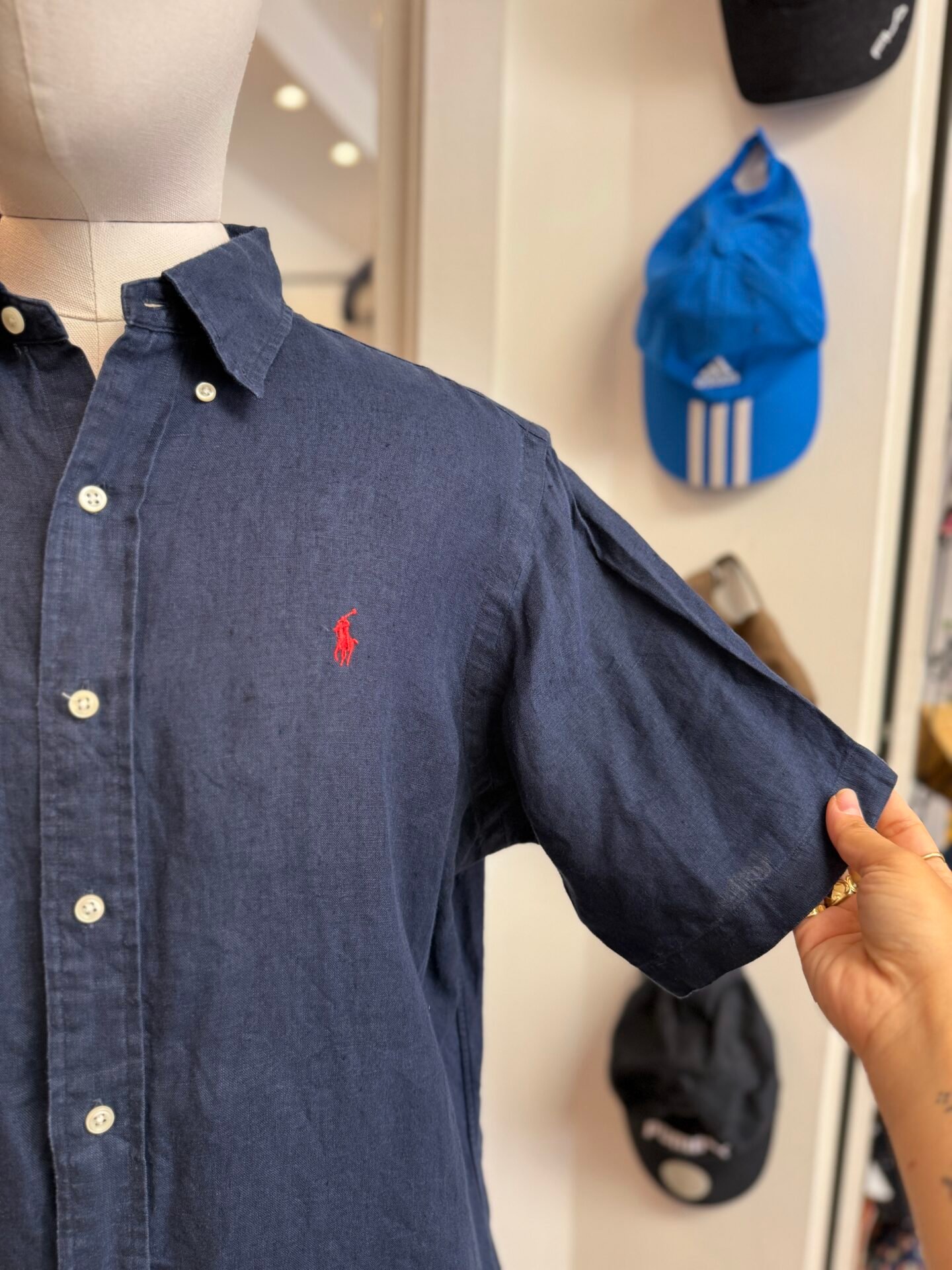 IMG_4012 Camicia Lino Ralph Lauren blu M