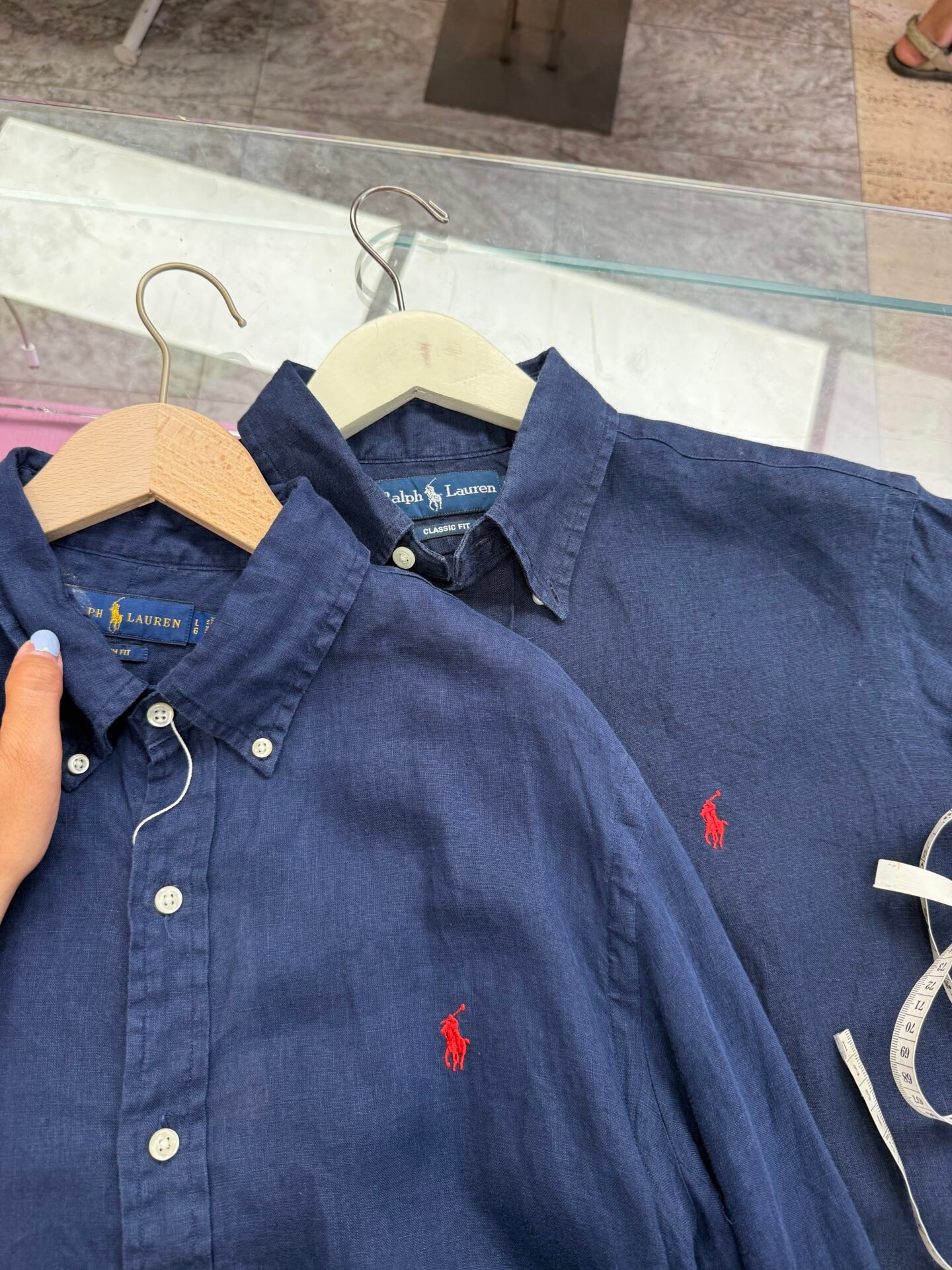 IMG_4016 Camicia Lino Ralph Lauren blu M