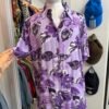 Camicia hawaiana viola L