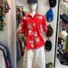 Camicia hawaiana rossa M