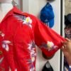 Camicia hawaiana rossa M