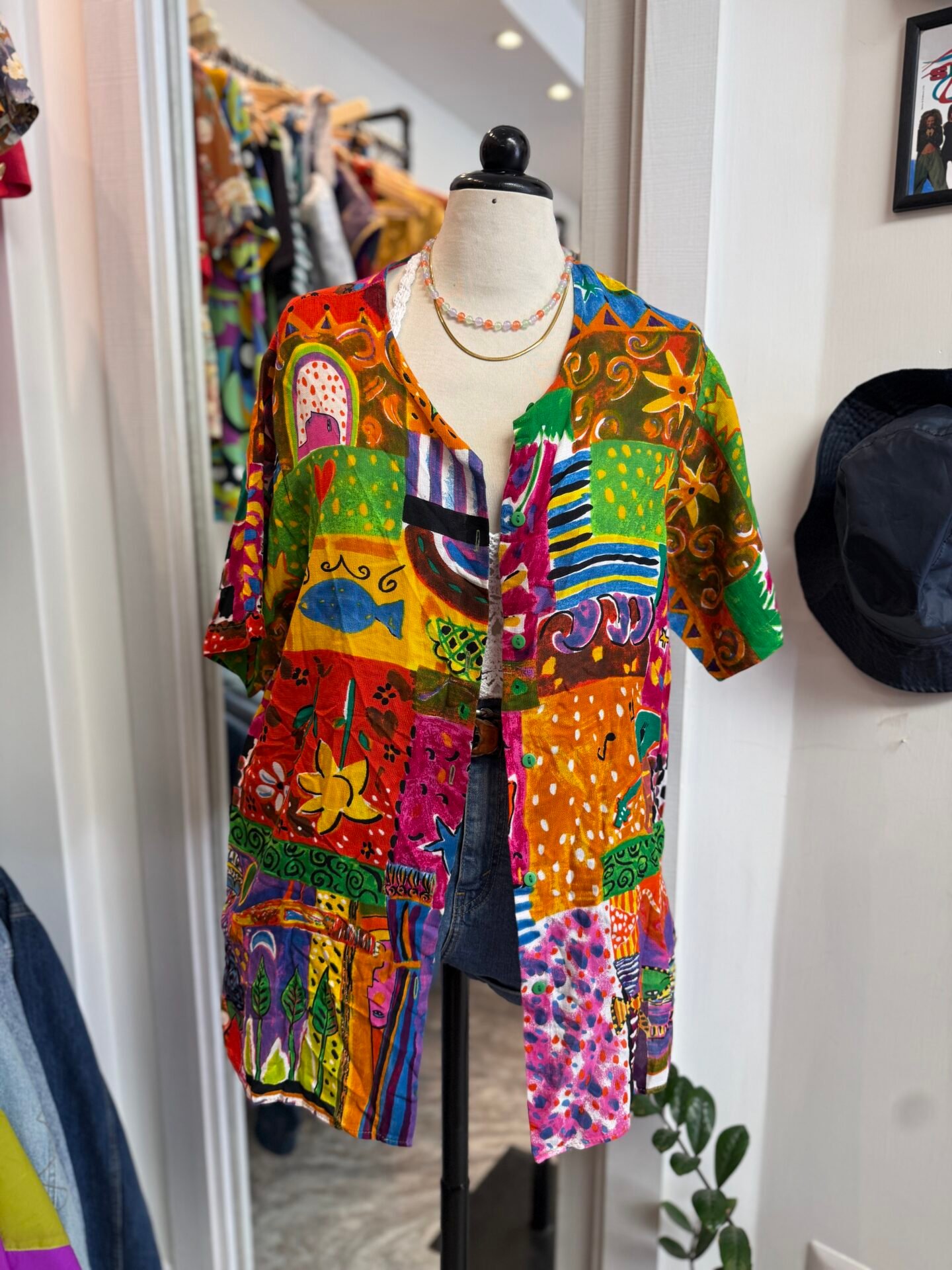 Camicia multicolor