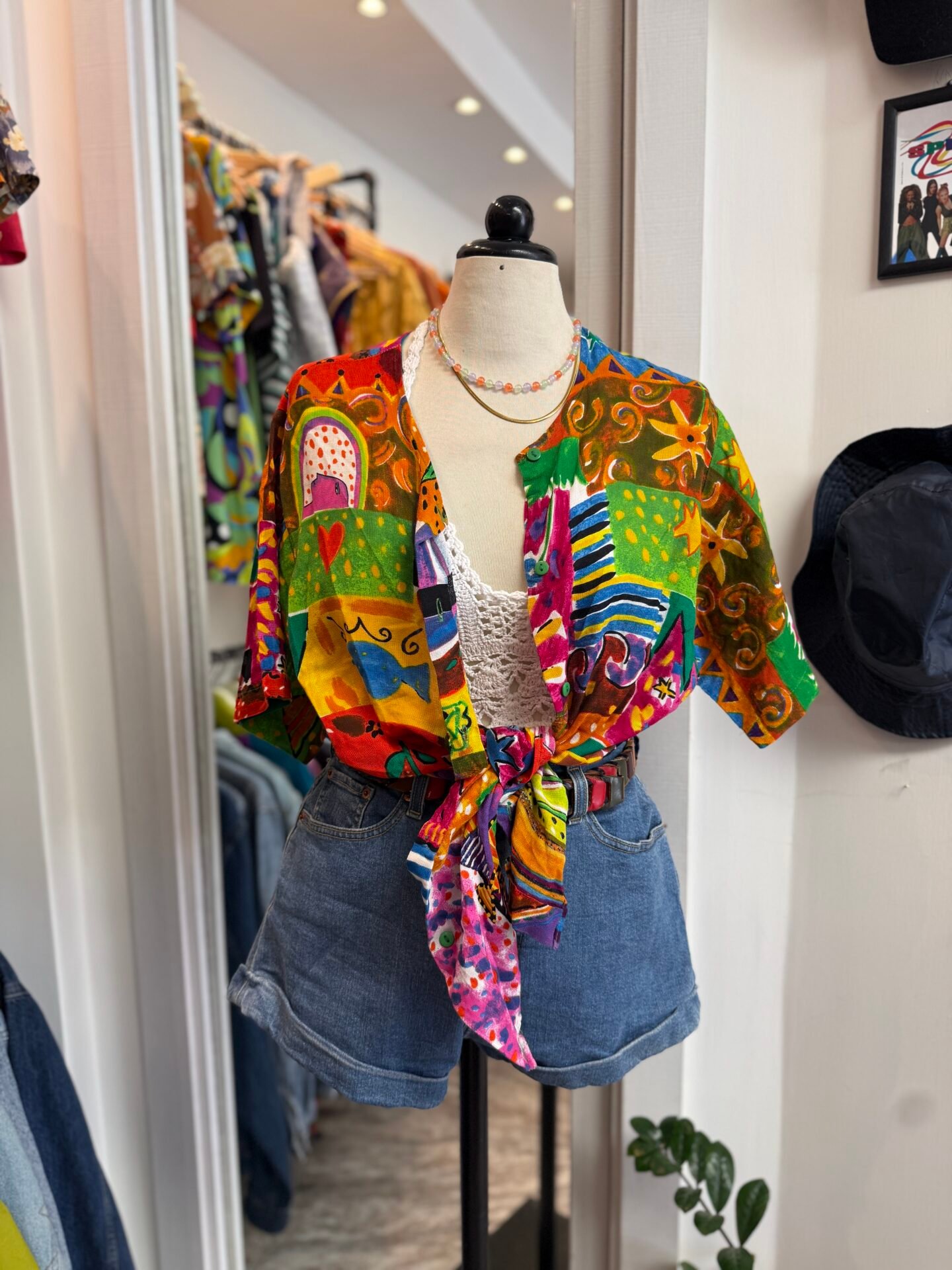 Camicia multicolor