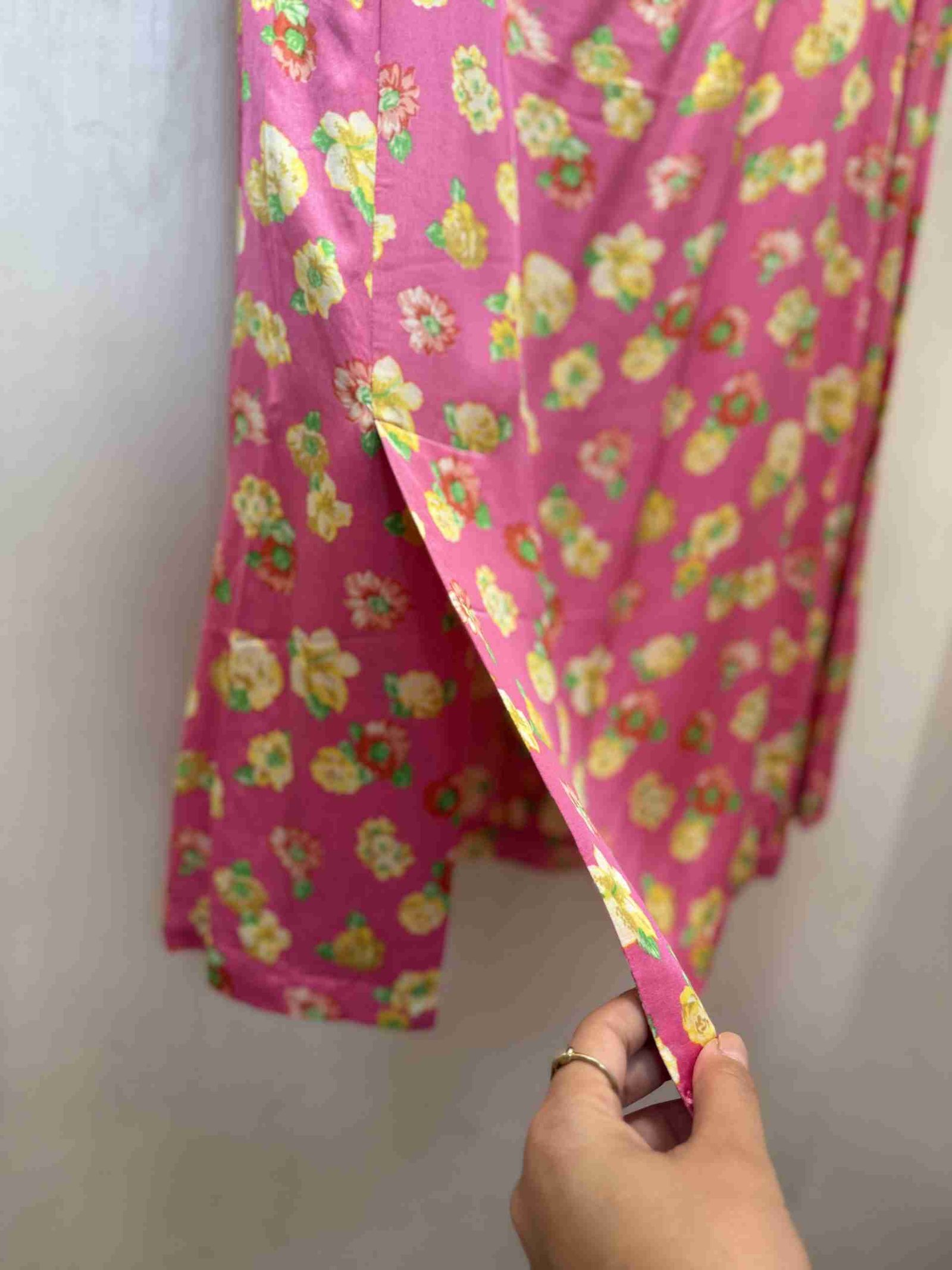 Vestitino rosa floreale Trussardi