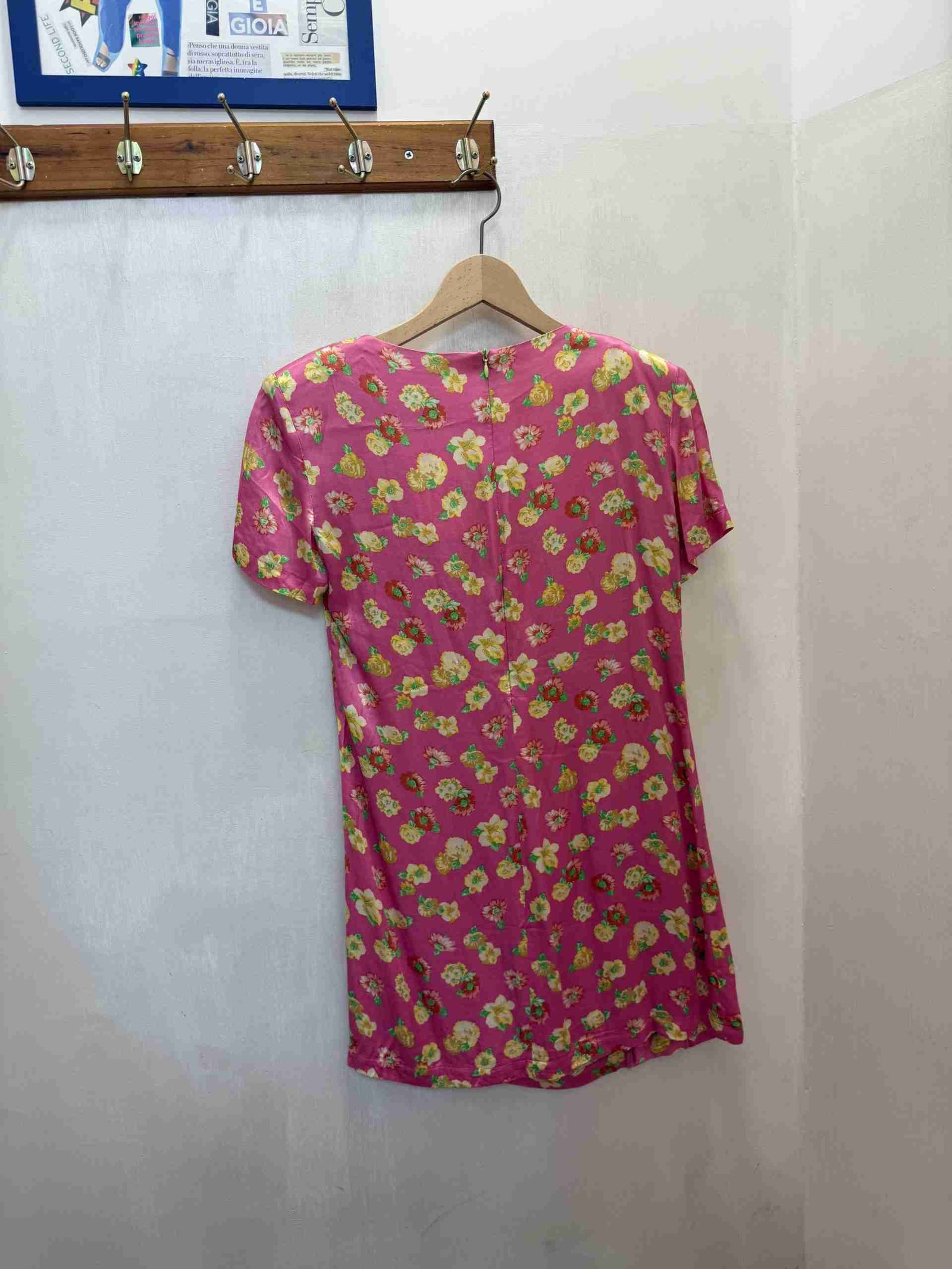 Vestitino rosa floreale Trussardi